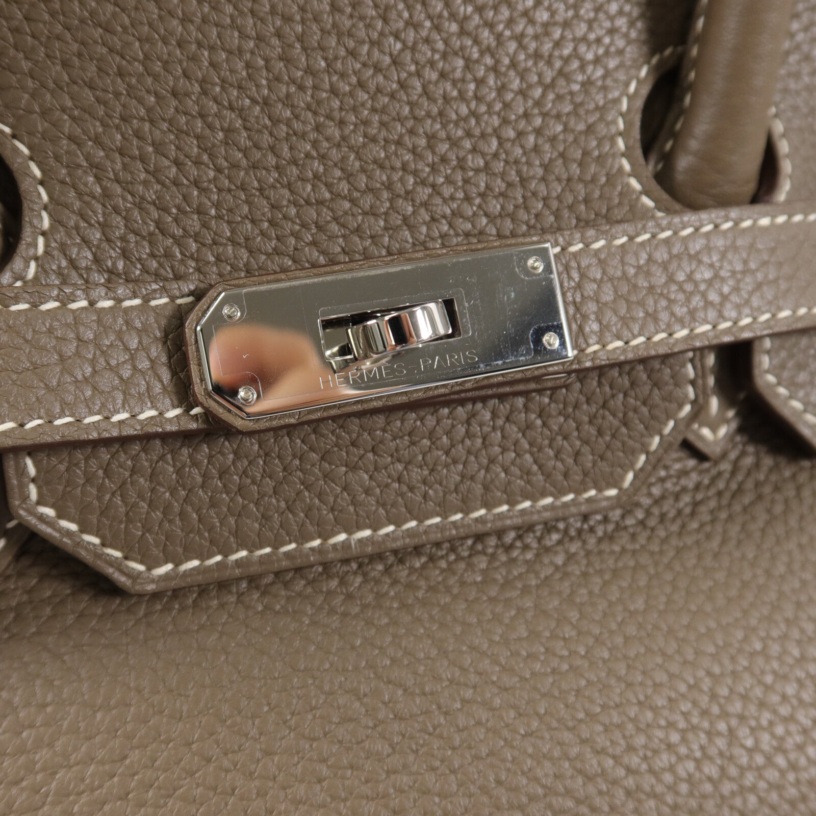 HERMES Clemence皮革Birkin 35手挽袋Etope