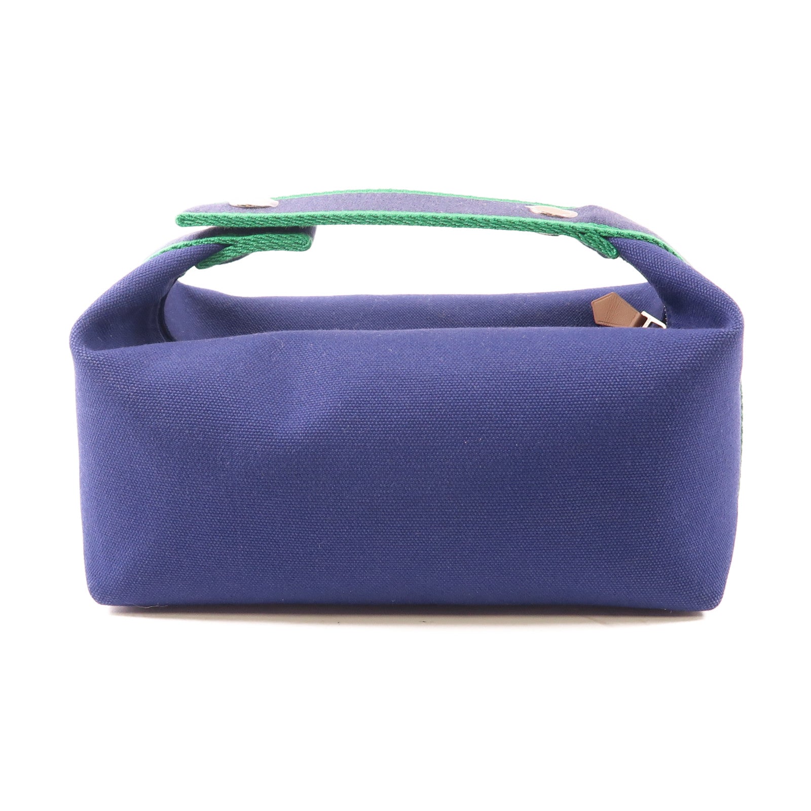 HERMES 帆布Bride A Brac PM銀扣手挽袋