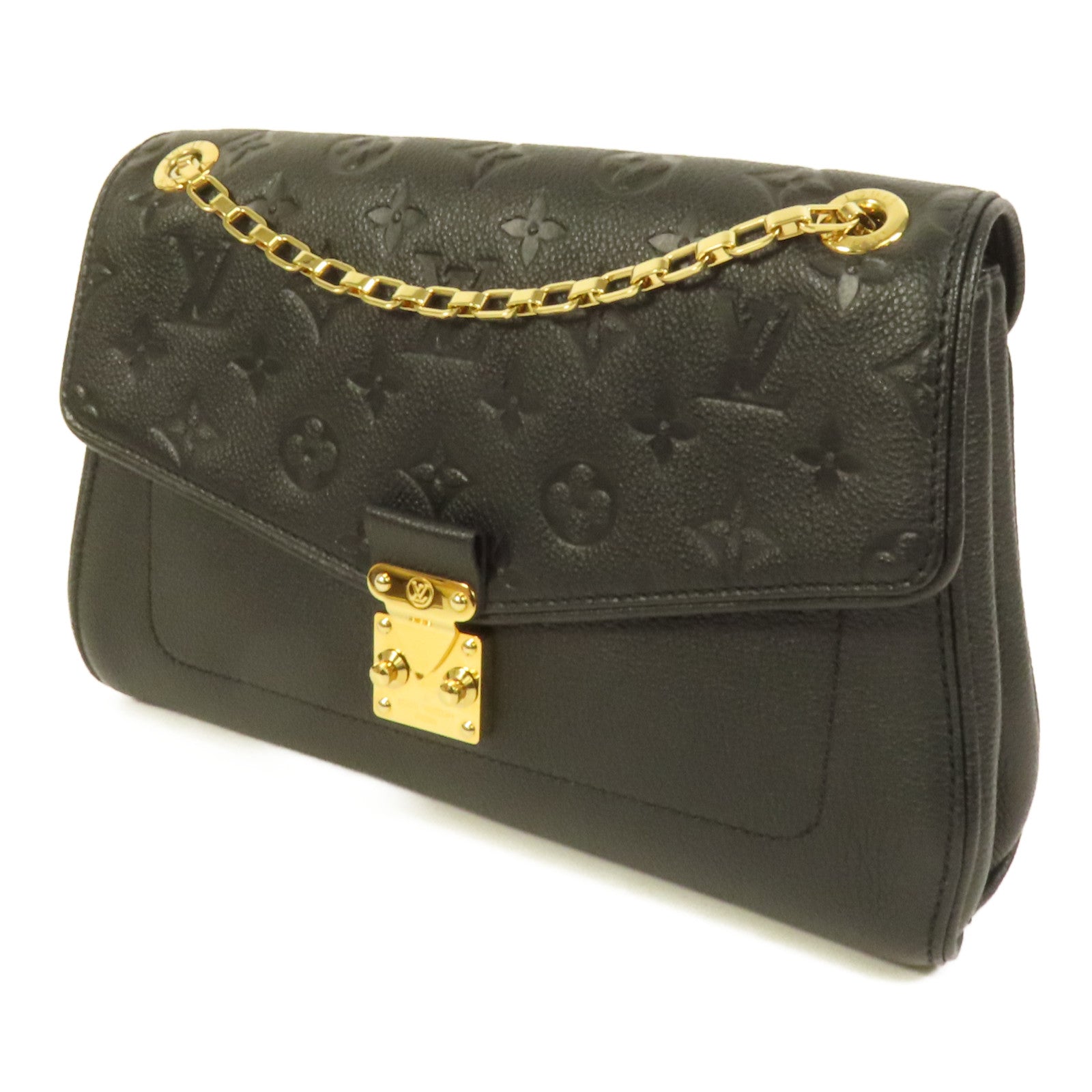 LOUIS VUITTON Monogram Empreinte Sant Germain PM金扣鏈帶肩背袋