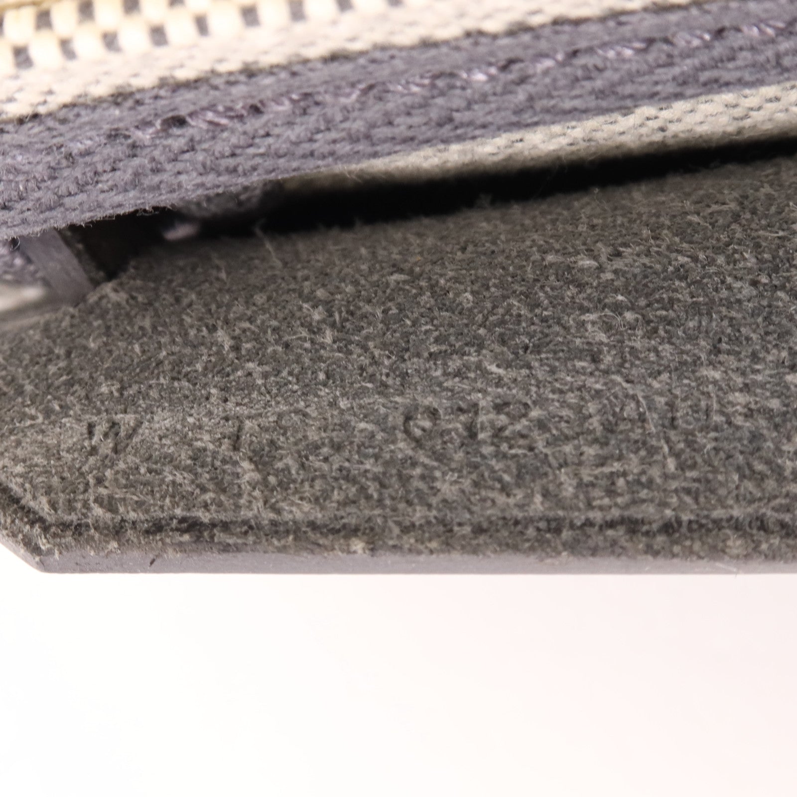 HERMES 帆布/皮革Mini Herbag銀扣肩背袋Ardoise