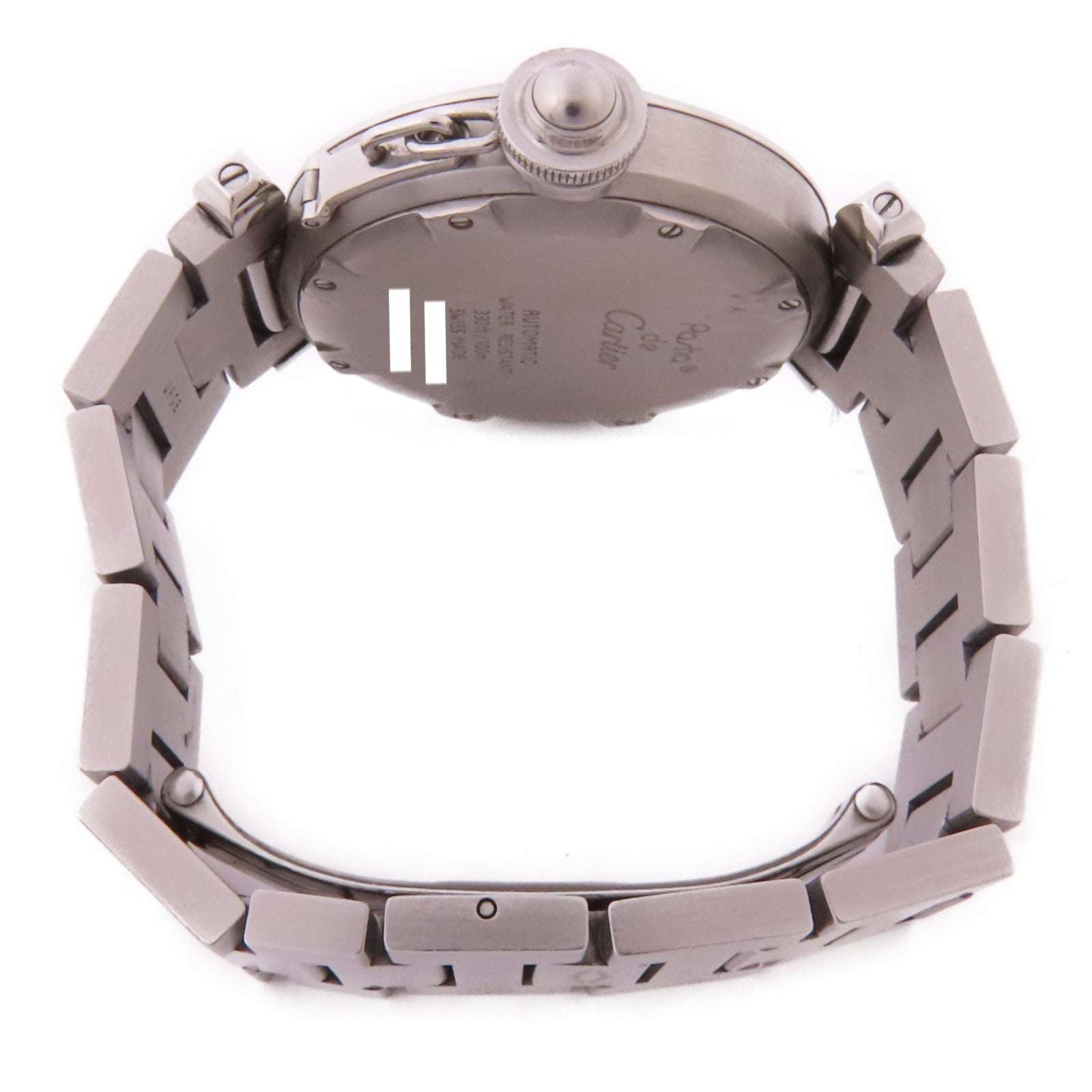 CARTIER Pasha C Meridian不鏽鋼手錶自動機芯銀色