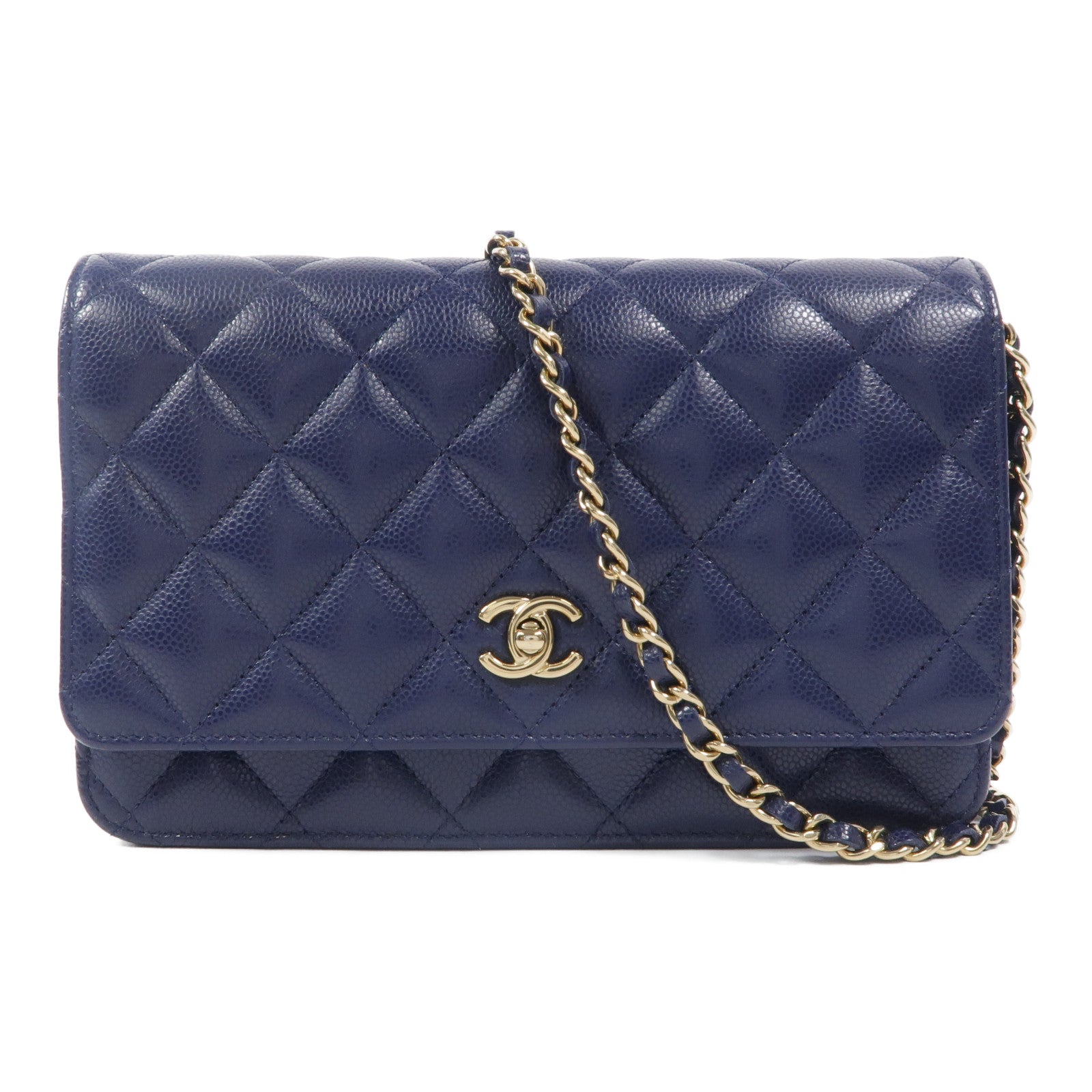 CHANEL 牛皮皮革WOC Wallet On Chain鏈帶肩背袋