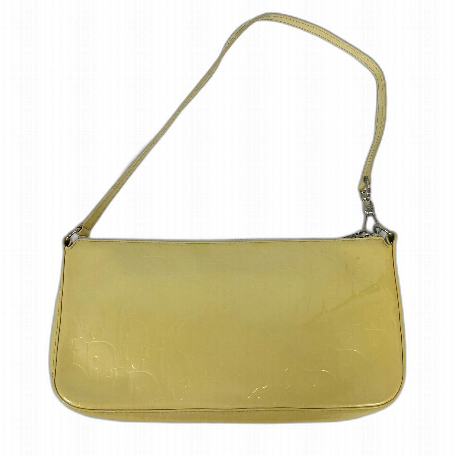 Dior 【激減優惠】漆皮皮革Shoulder Bag銀扣肩背袋