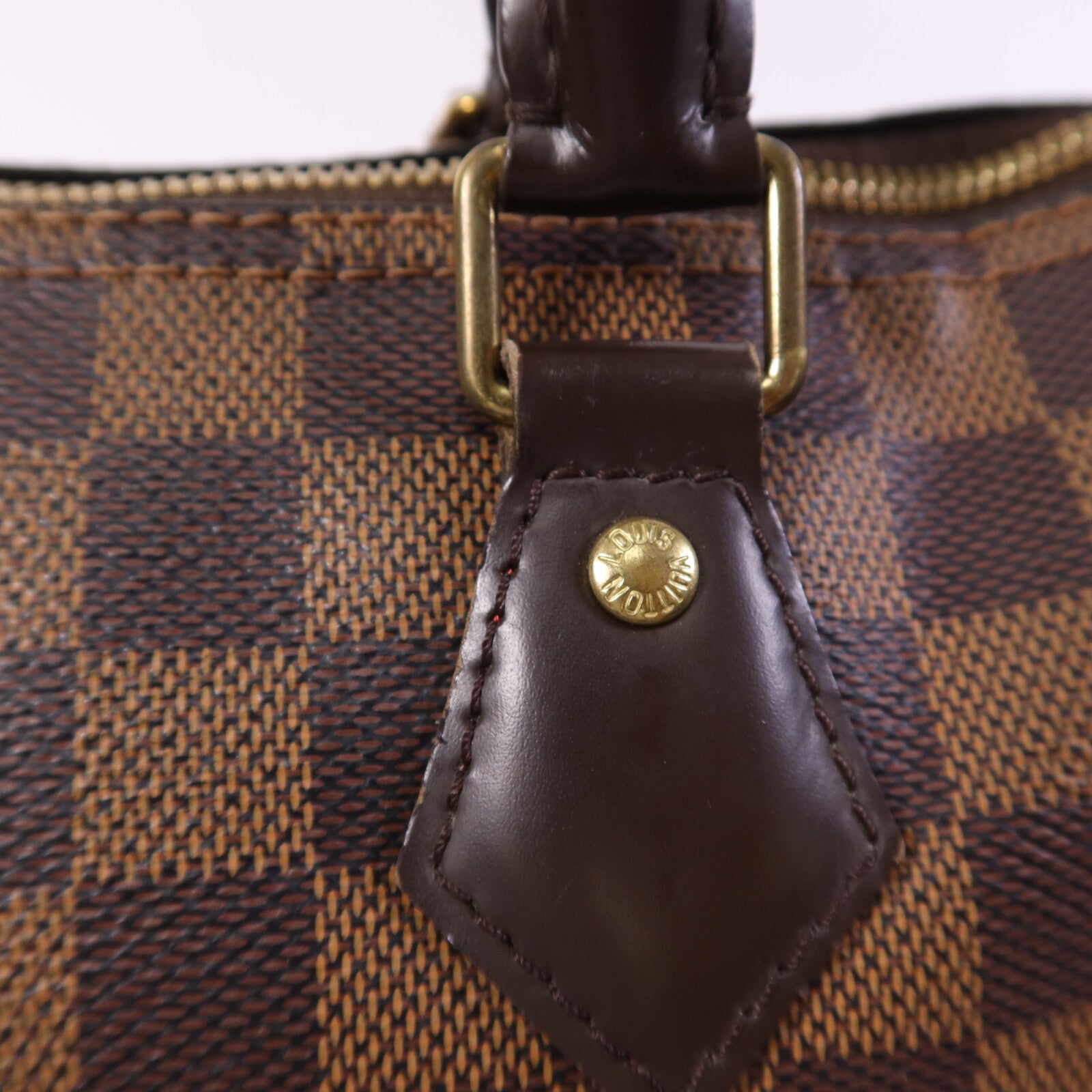 LOUIS VUITTON Damier Ebene Speedy Bandouliere 25手挽袋
