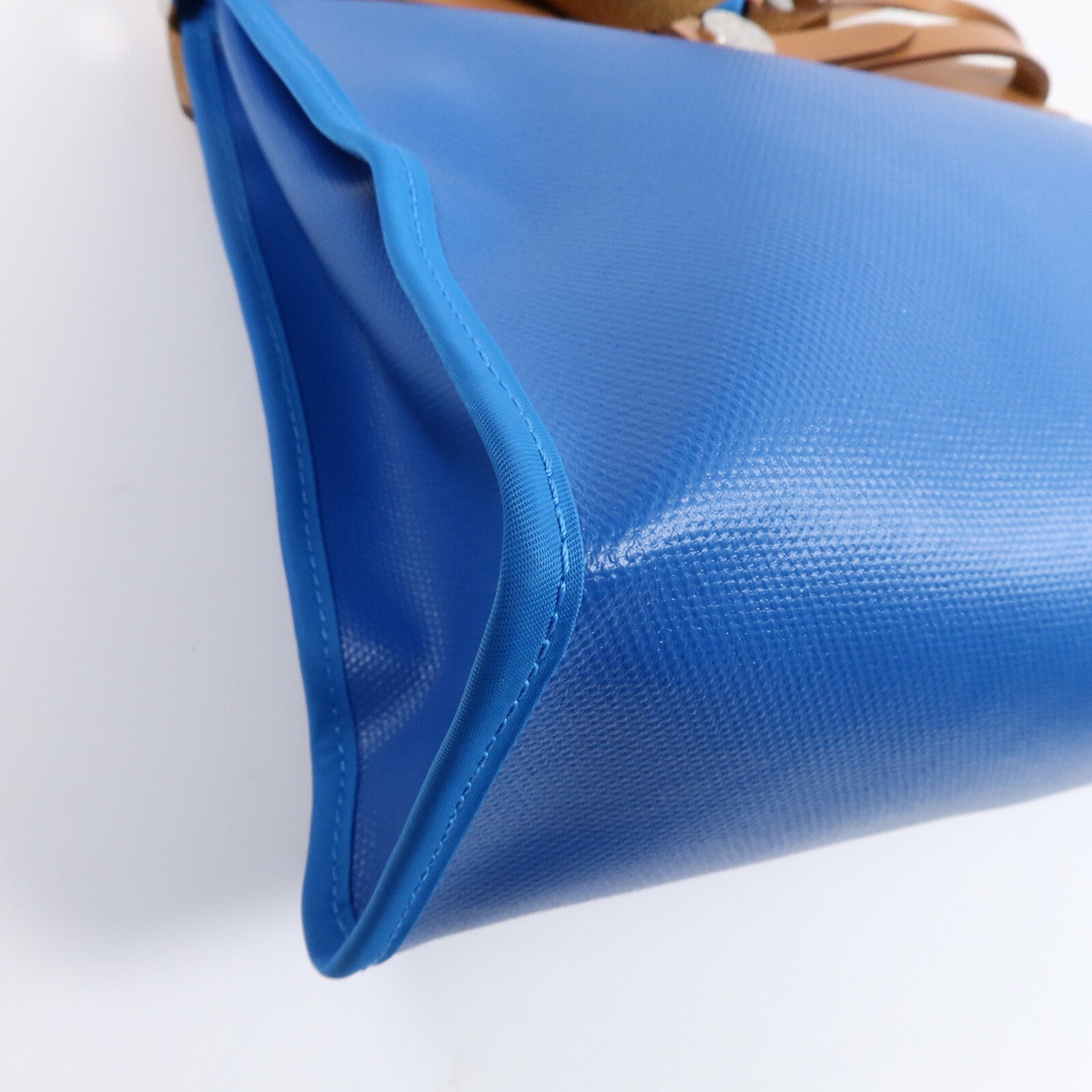 HERMES Toile Berline Herbag PM手挽肩背兩用袋Bleu Izmir