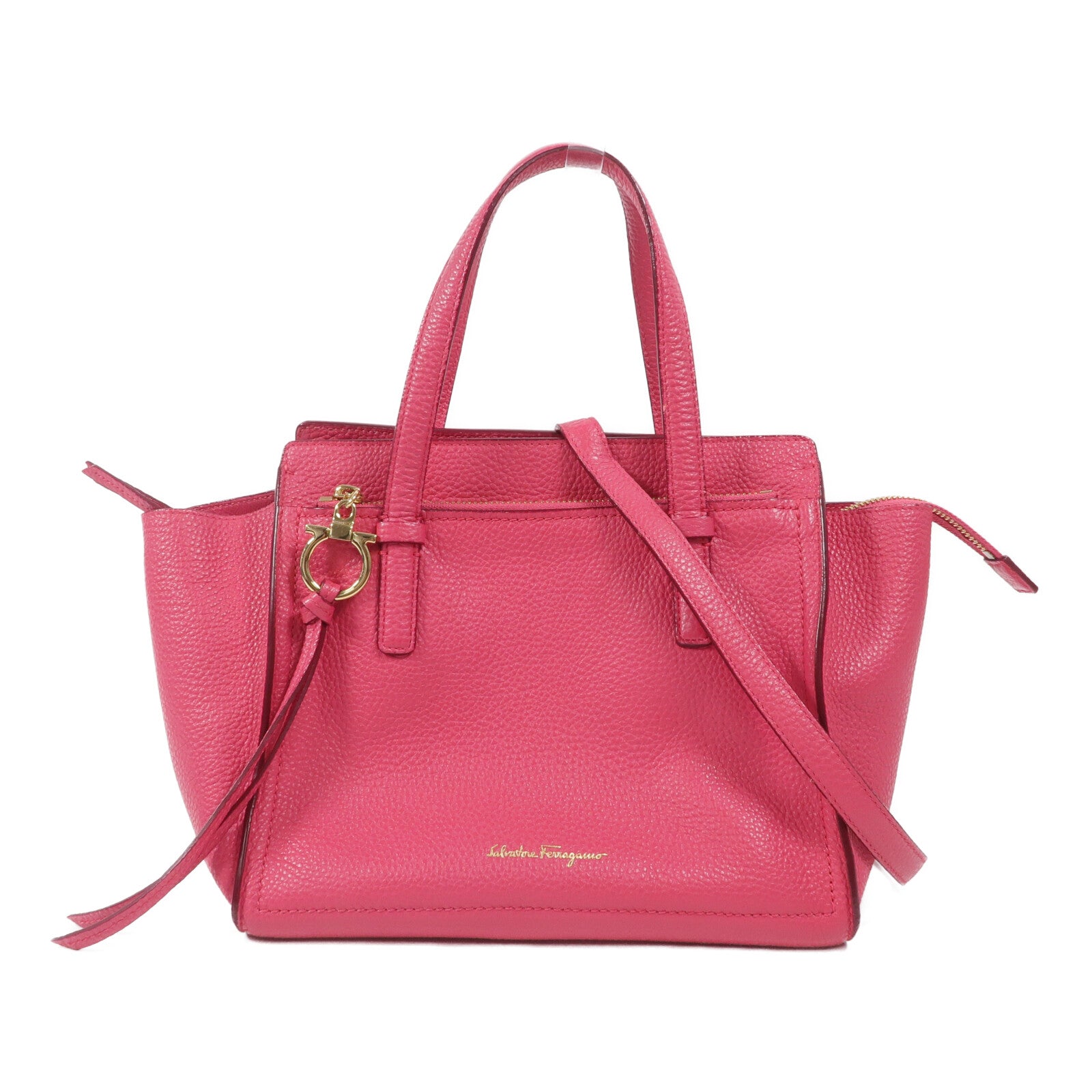 Salvatore Ferragamo 牛皮皮革2 Way Shoulder手挽肩背兩用袋