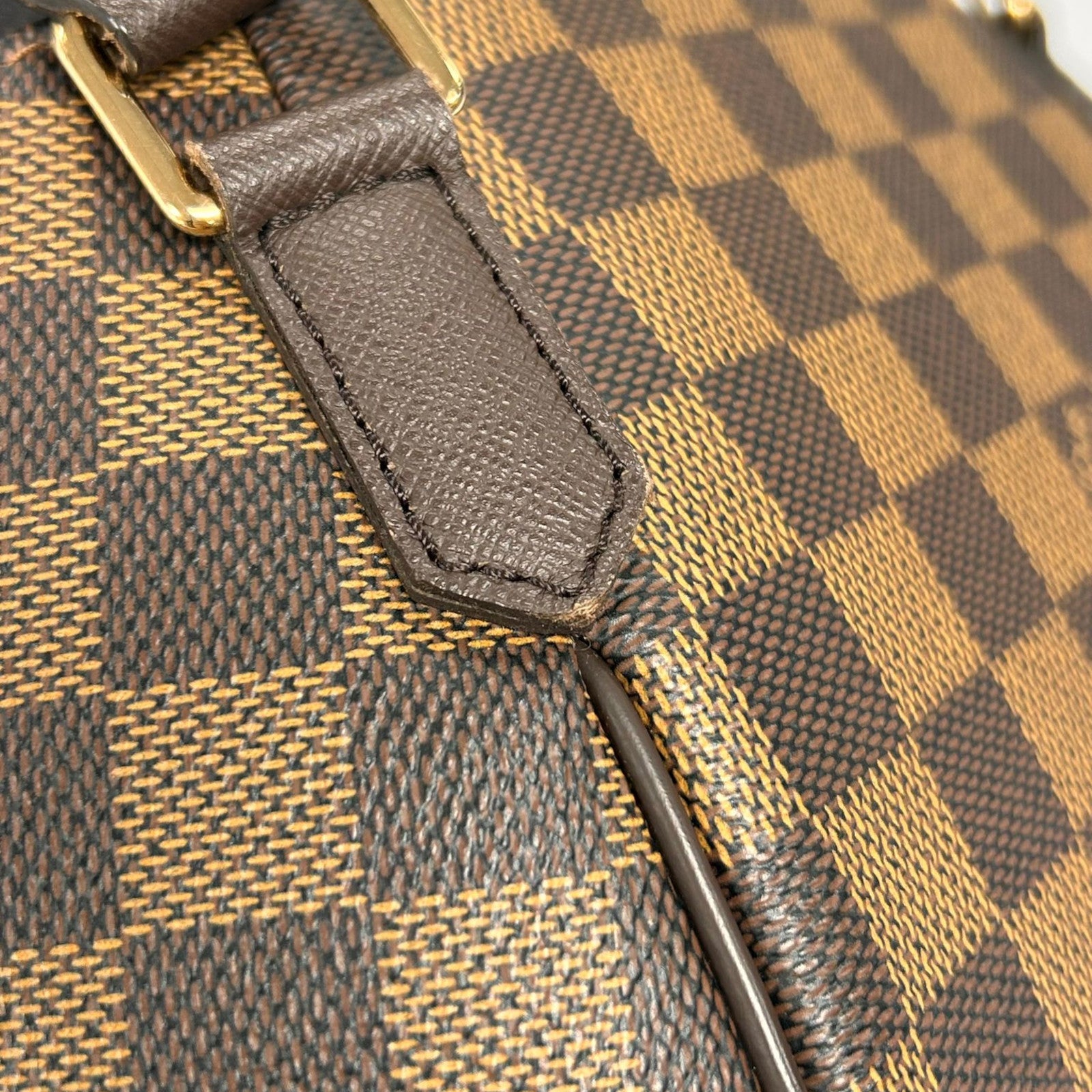LOUIS VUITTON Damier Ebene Belem PM金扣手挽袋啡色