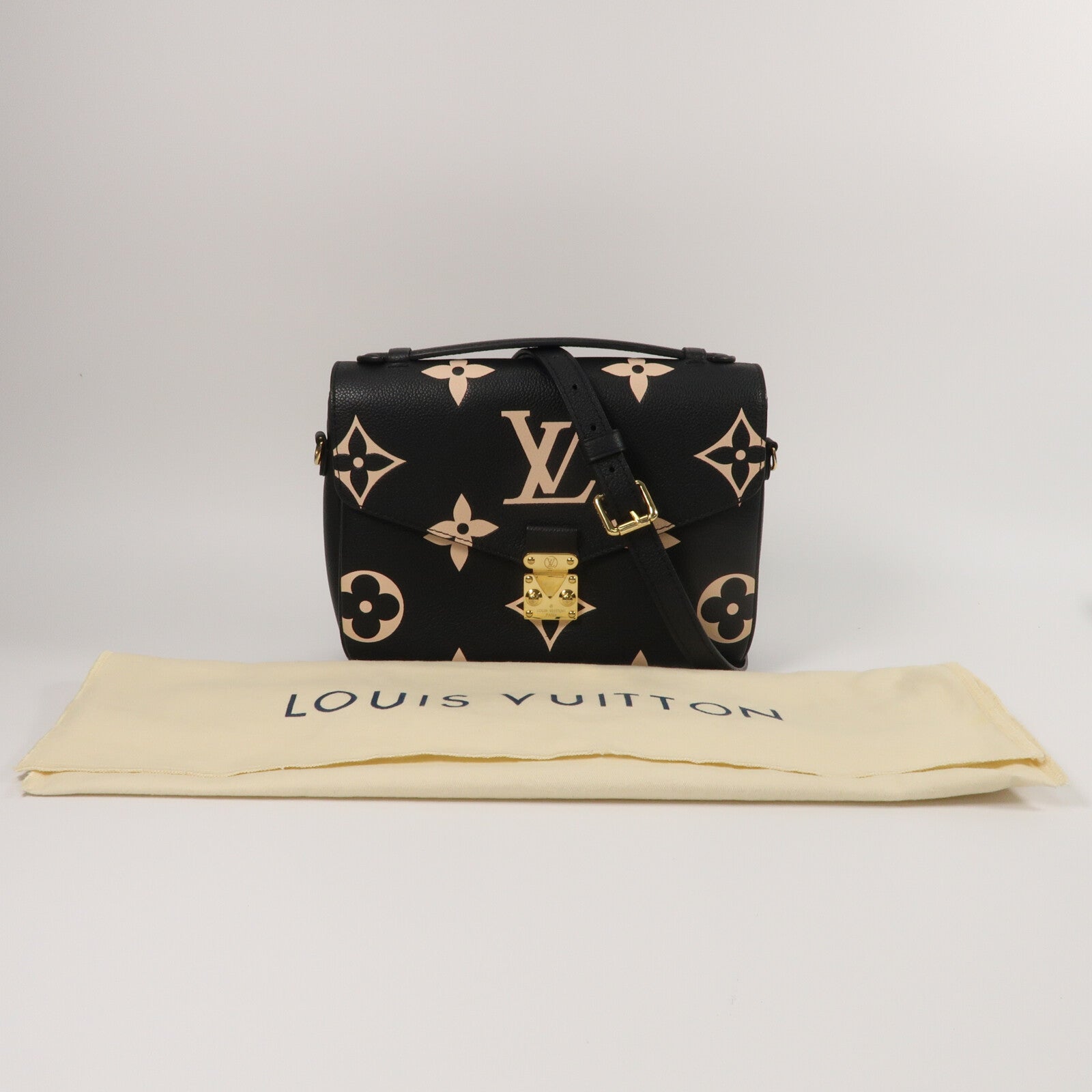 LOUIS VUITTON Monogram Empreinte Pochette Metis手挽肩背兩用袋