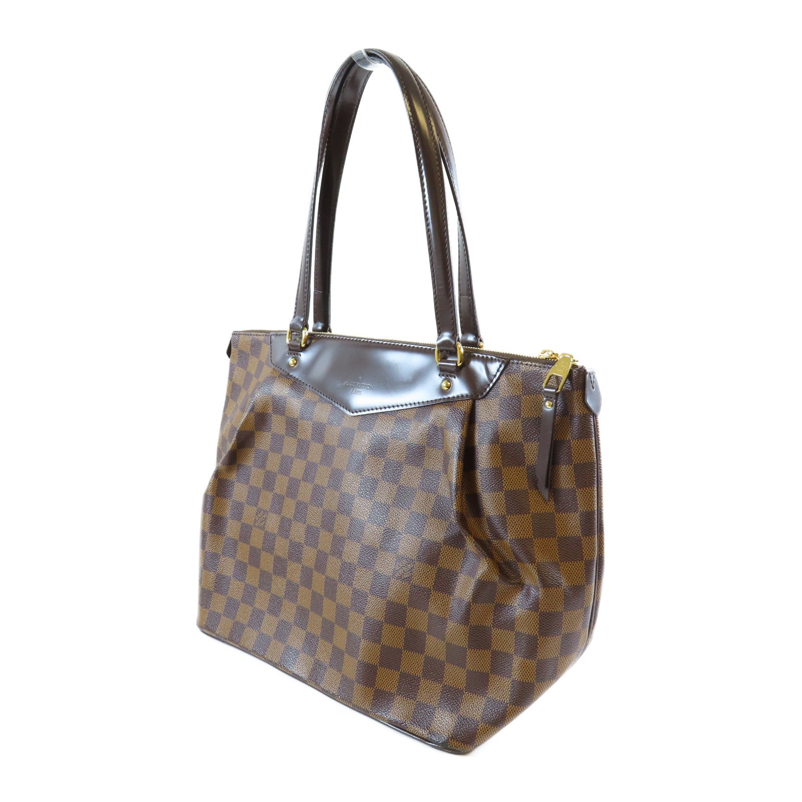 LOUIS VUITTON **【激減優惠】Damier Ebene Westminster GM金扣肩背袋啡色