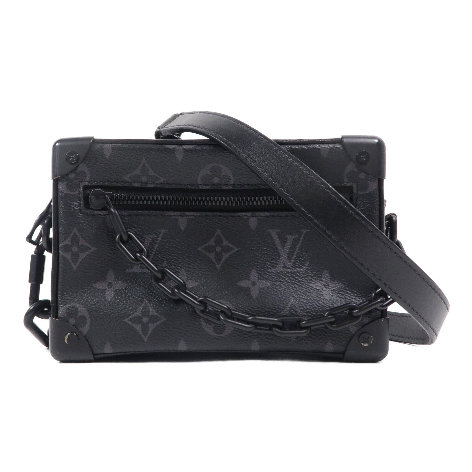 LOUIS VUITTON Monogram Eclipse Mini Soft Trunk肩背袋