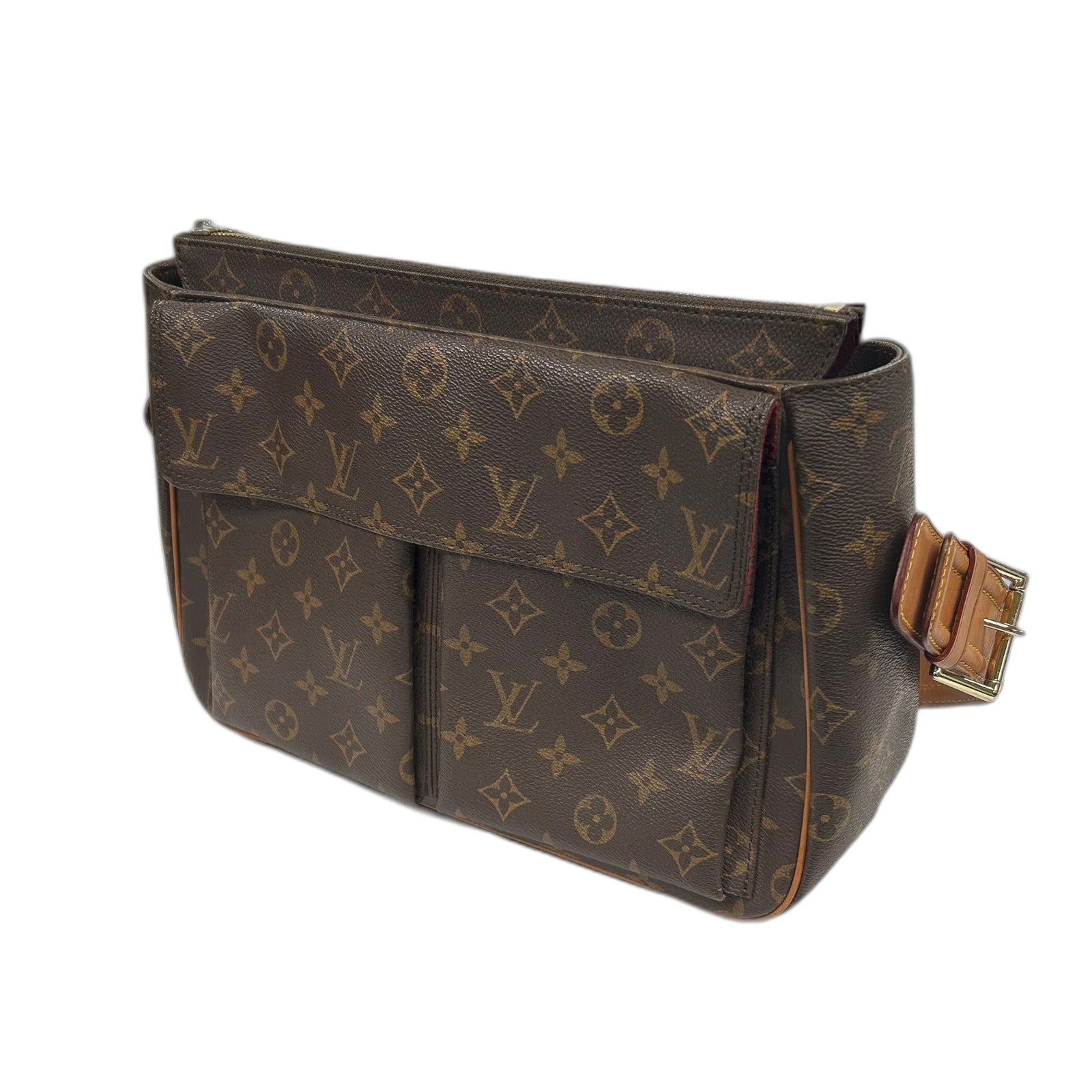 LOUIS VUITTON 【激減優惠】Monogram Viva Cite GM金扣肩背袋啡色