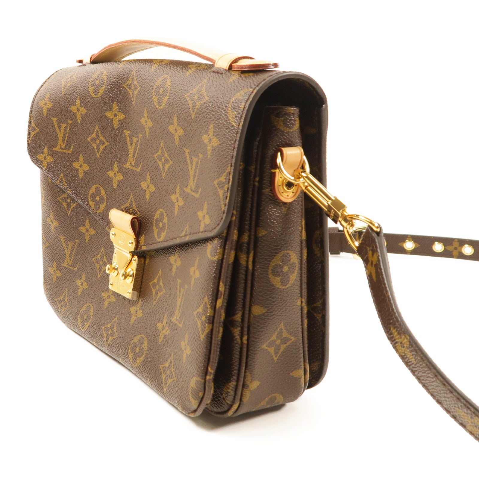 LOUIS VUITTON LV GHW Pochette Metis MM 2 Way Bag M44875 Monogram Brown