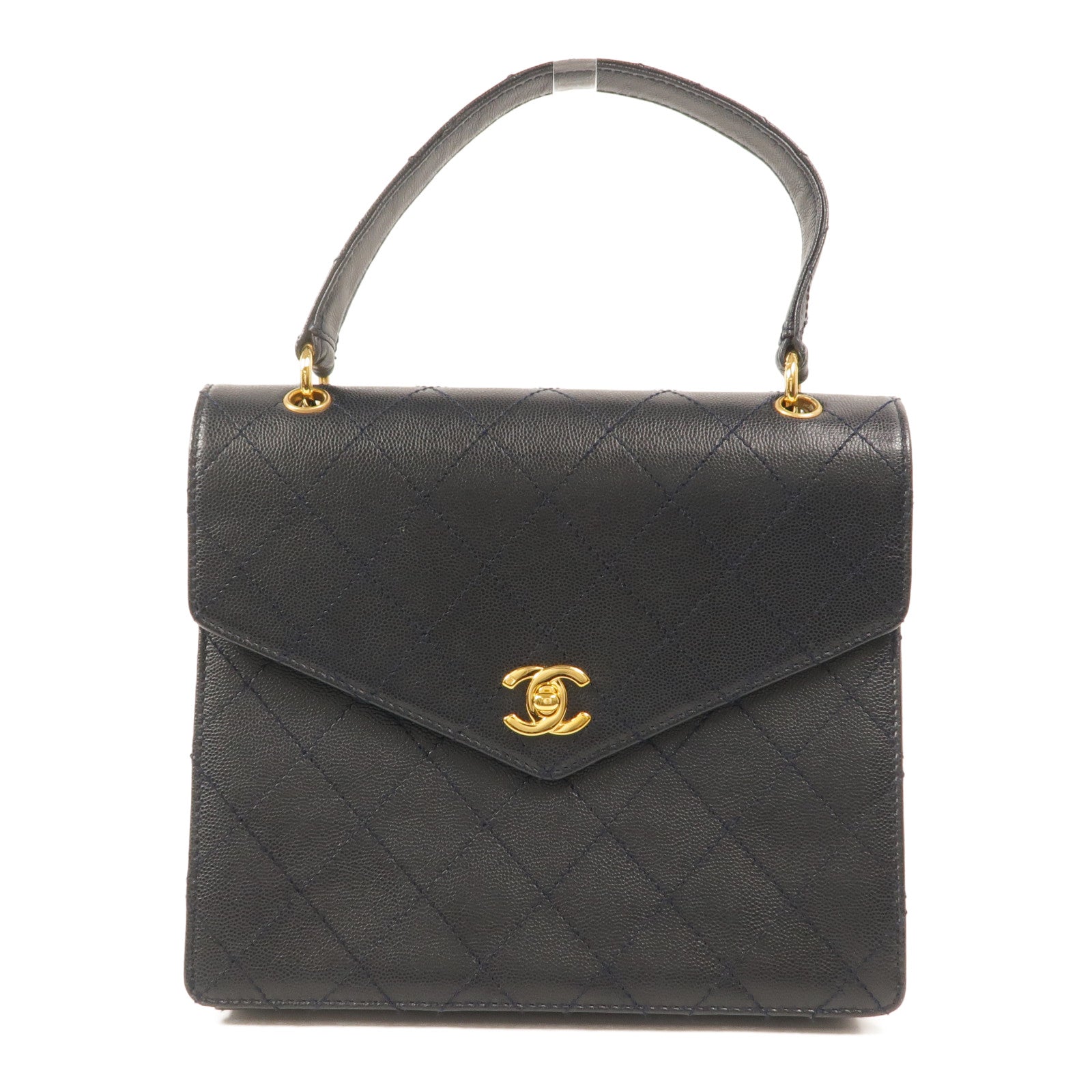 CHANEL 牛皮皮革Vintage Hand Bag手挽袋