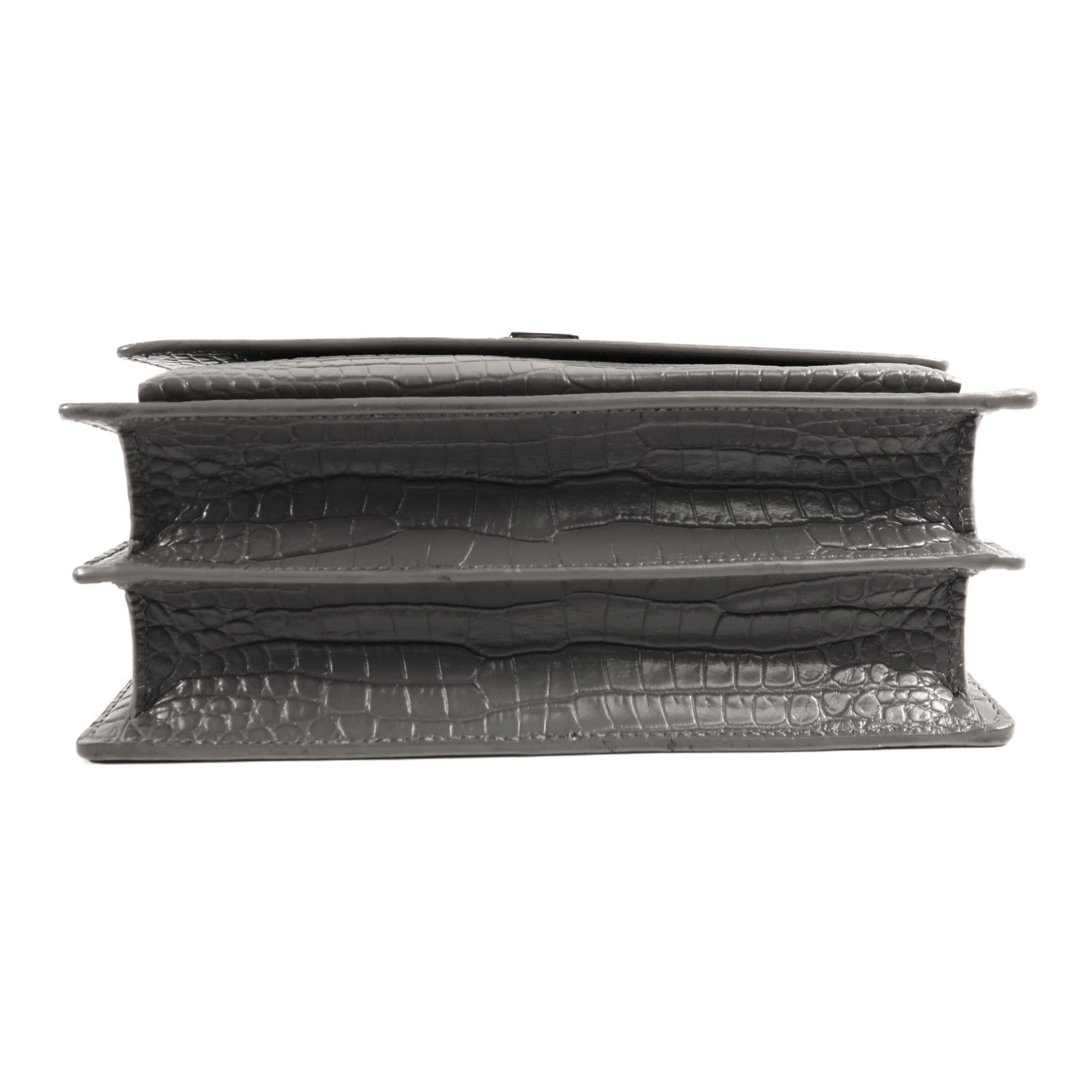 SAINT LAURENT 牛皮皮革Chain Shoulder銀扣鏈帶肩背袋