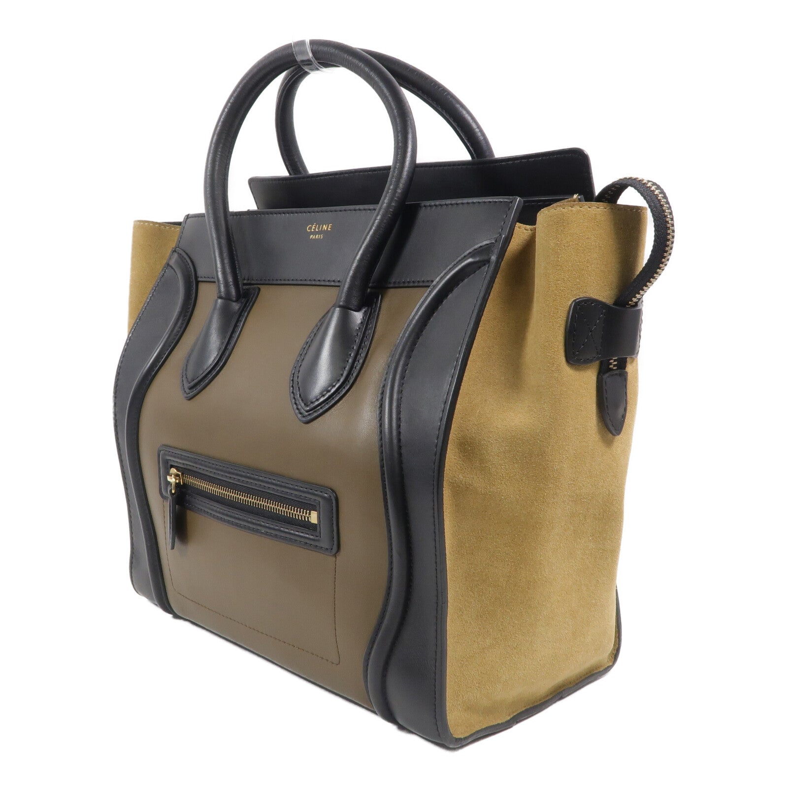 CELINE 牛皮皮革Mini Luggage手挽袋