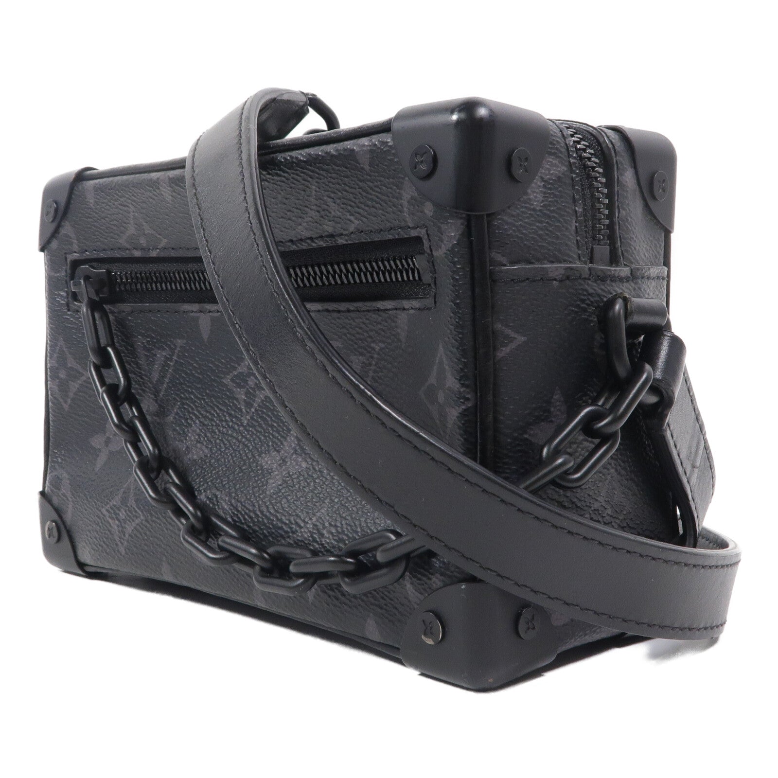 LOUIS VUITTON Monogram Eclipse Mini Soft Trunk肩背袋