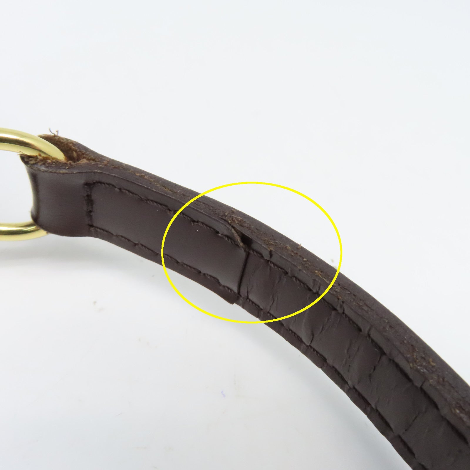 LOUIS VUITTON Damier Illovo PM金扣肩背袋啡色