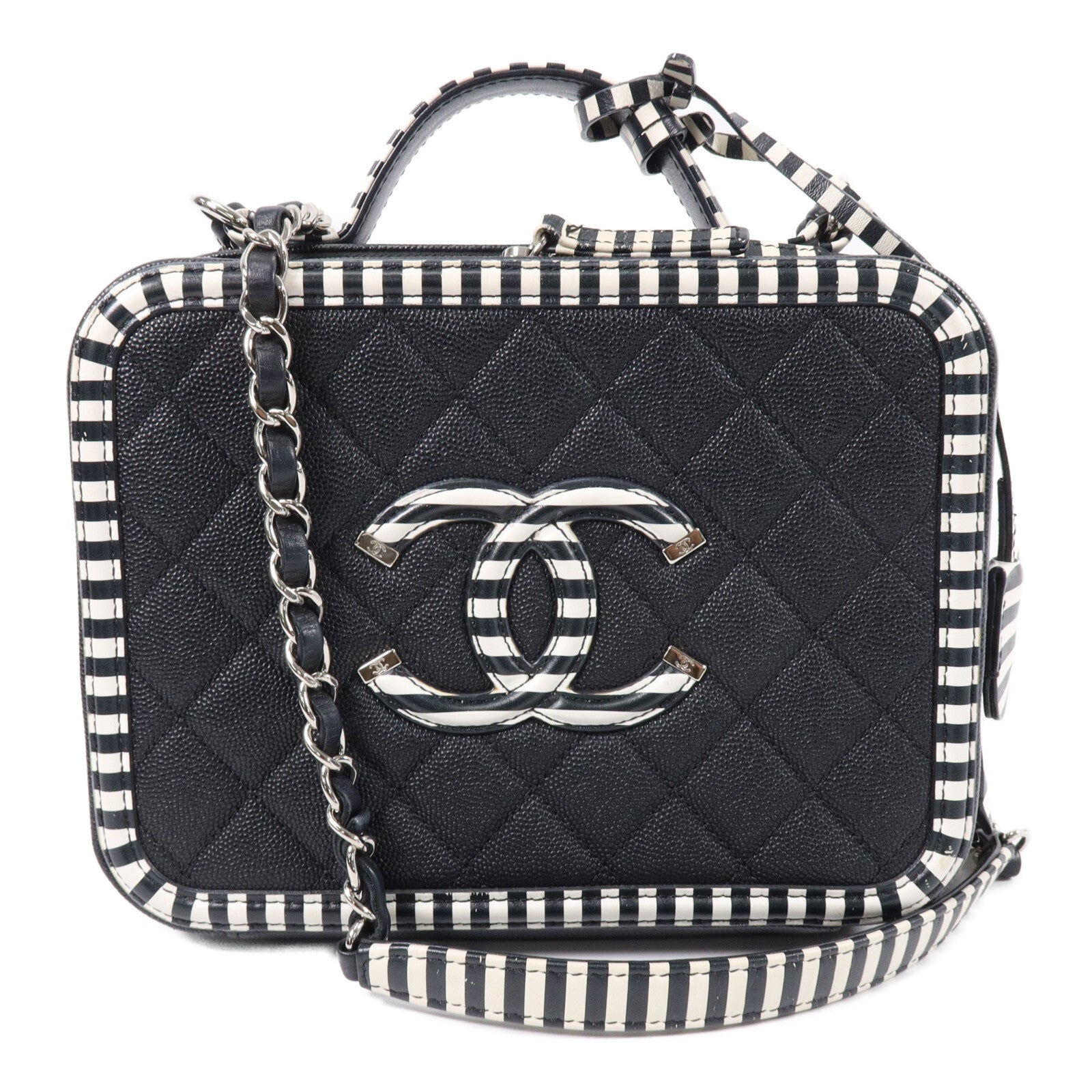 CHANEL 牛皮皮革Vanity Case手挽肩背兩用袋