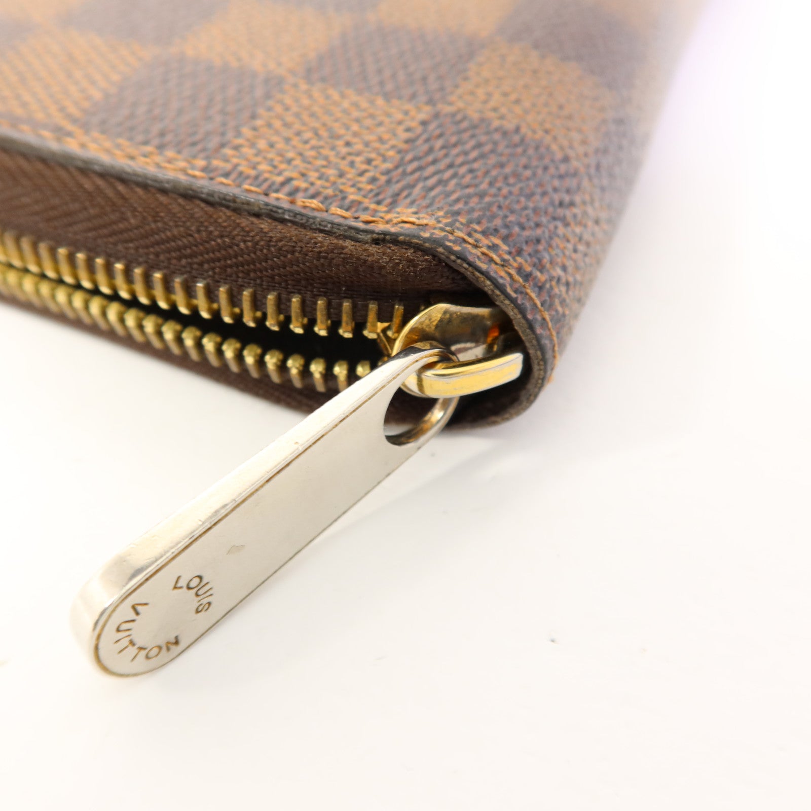 LOUIS VUITTON Damier Zippy Long Wallet金扣長錢包