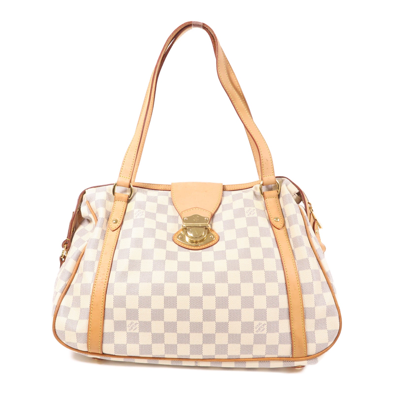 LOUIS VUITTON LV GHW Stresa PM Shoulder Bag N42220 Damier Azur White