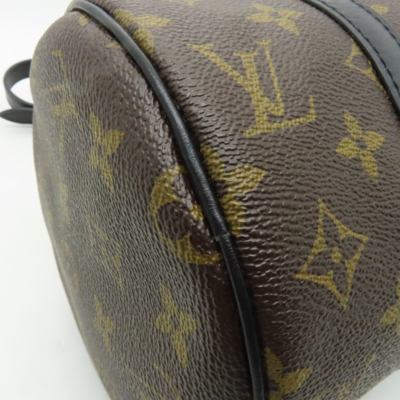 LOUIS VUITTON 【激減優惠】Monogram Macassar Messenger Mini Polochon手挽肩背兩用袋棕色/黒色
