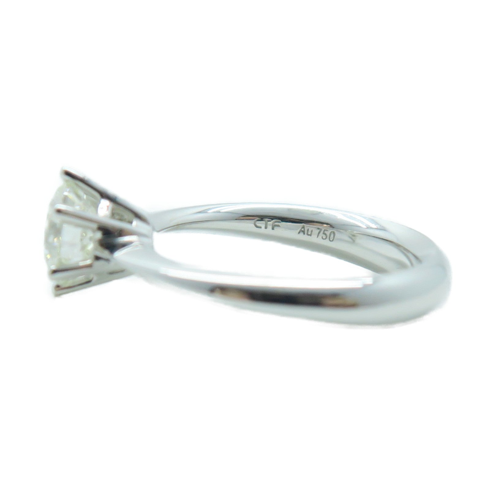JEWELRY 【激減優惠】18K白金Diamond Ring 1.05ct鑽石戒指銀色US#5.5