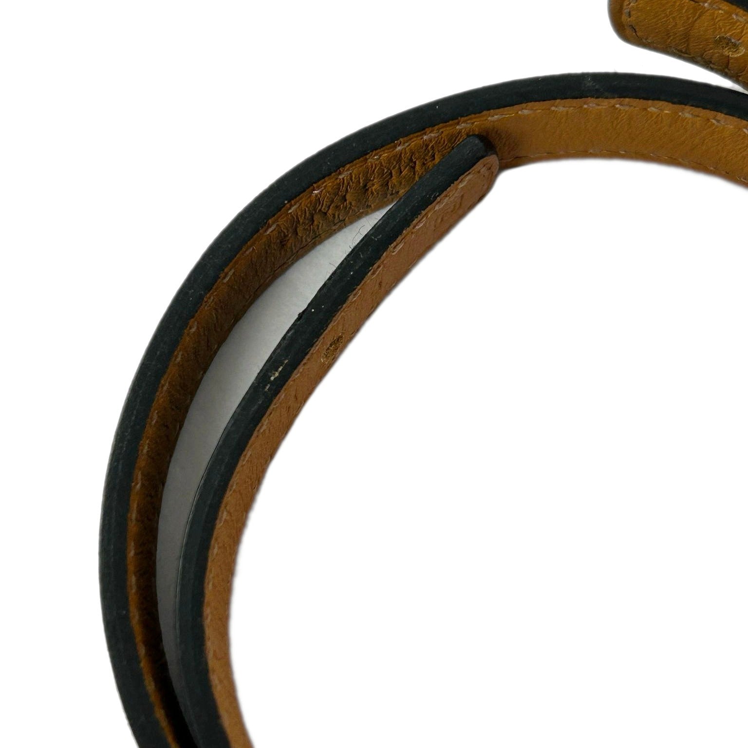 HERMES Swift皮革Bracelet金扣手帶Noir