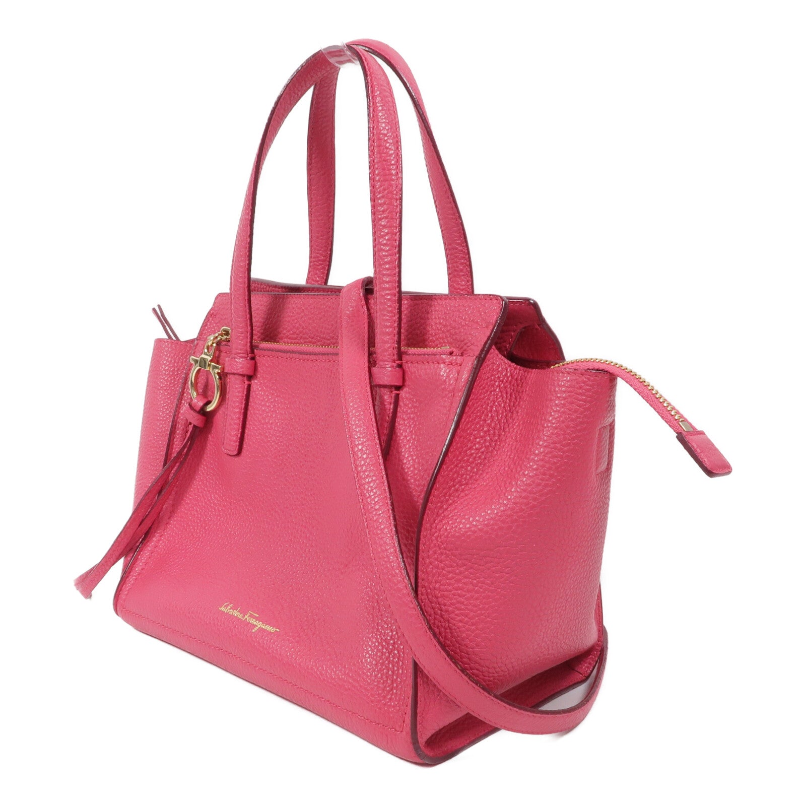 Salvatore Ferragamo 牛皮皮革2 Way Shoulder手挽肩背兩用袋