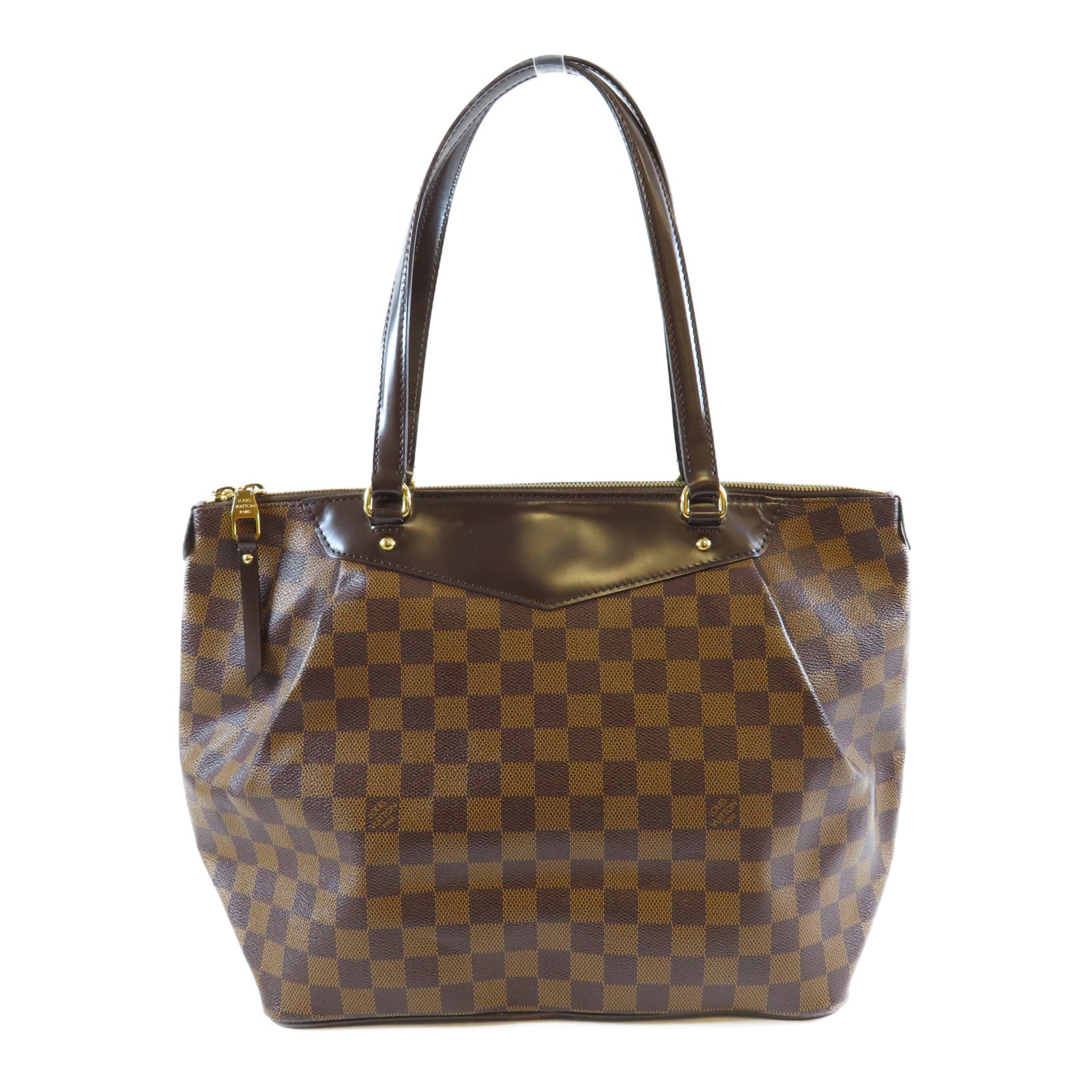 LOUIS VUITTON **【激減優惠】Damier Ebene Westminster GM金扣肩背袋啡色