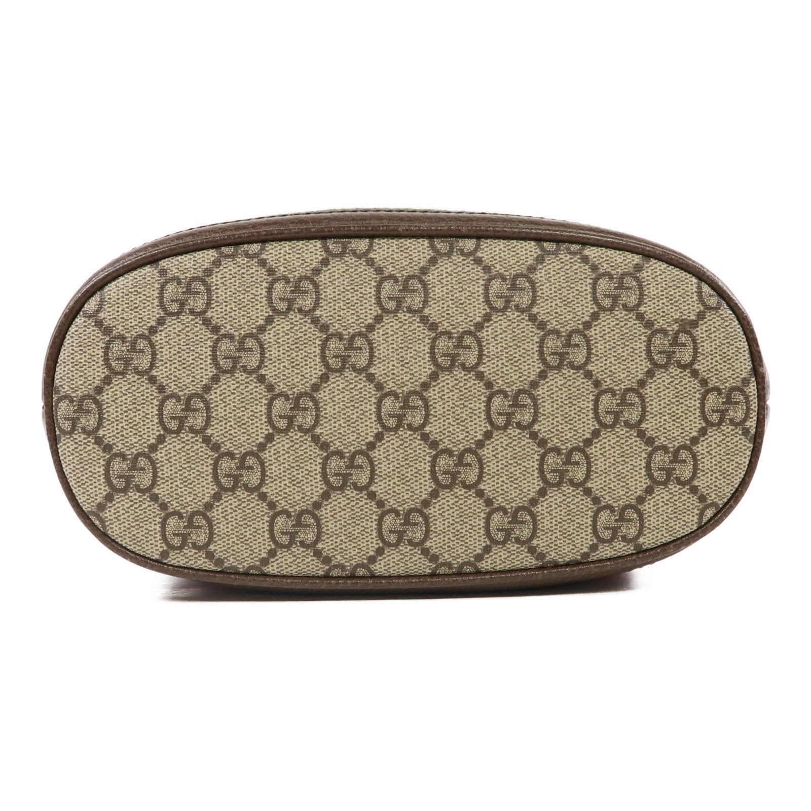 GUCCI 【激減優惠】塗層帆布Ophidia GG Small Bucket Bag金扣手挽肩背兩用袋啡色