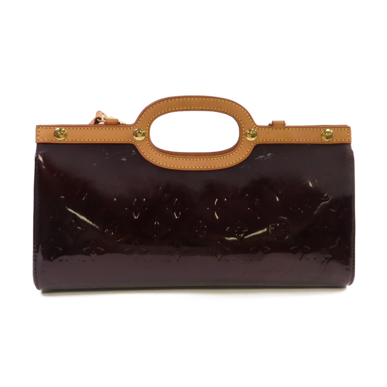 LOUIS VUITTON Monogram Vernis Roxbury Drive 2way Shoulder Bag金扣手挽肩背兩用袋酒紅色