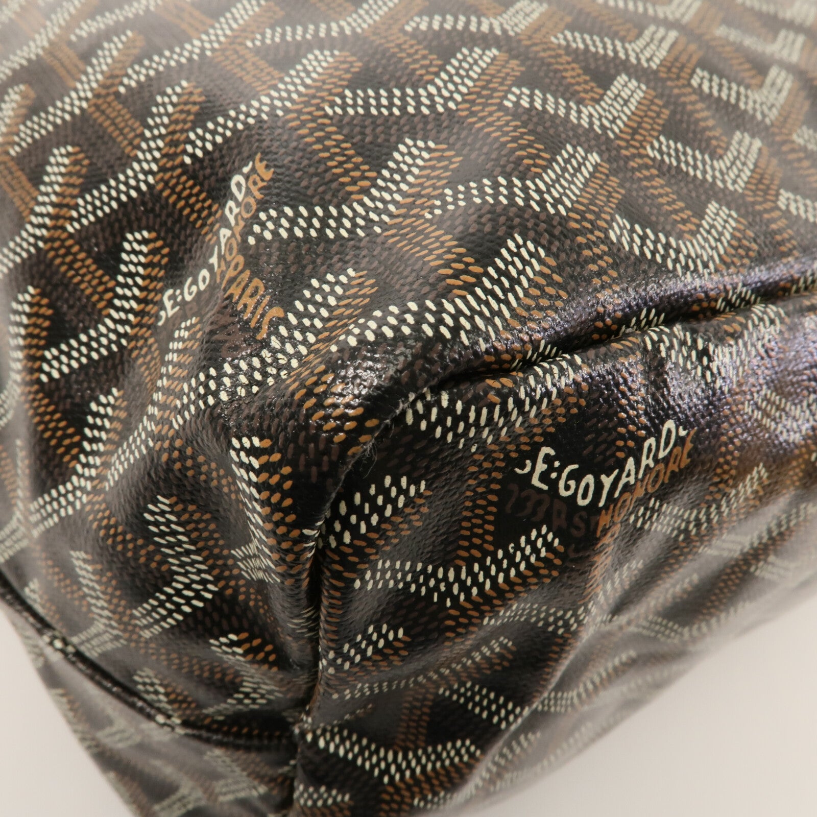 GOYARD 牛皮皮革/塗層帆布Saint Louis PM手挽袋