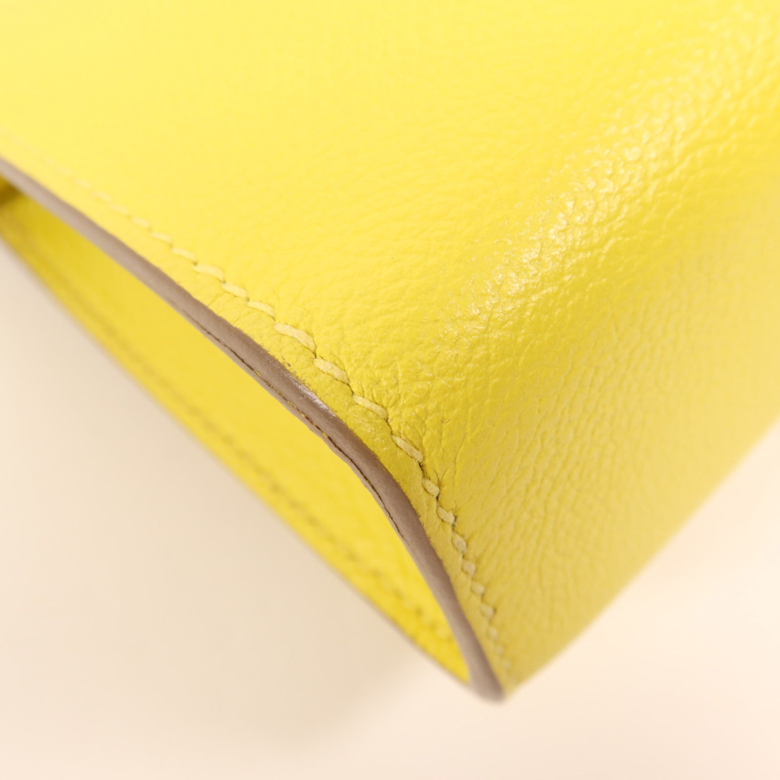 HERMES Evercolor皮革Clic-H 21銀扣肩背袋Lime