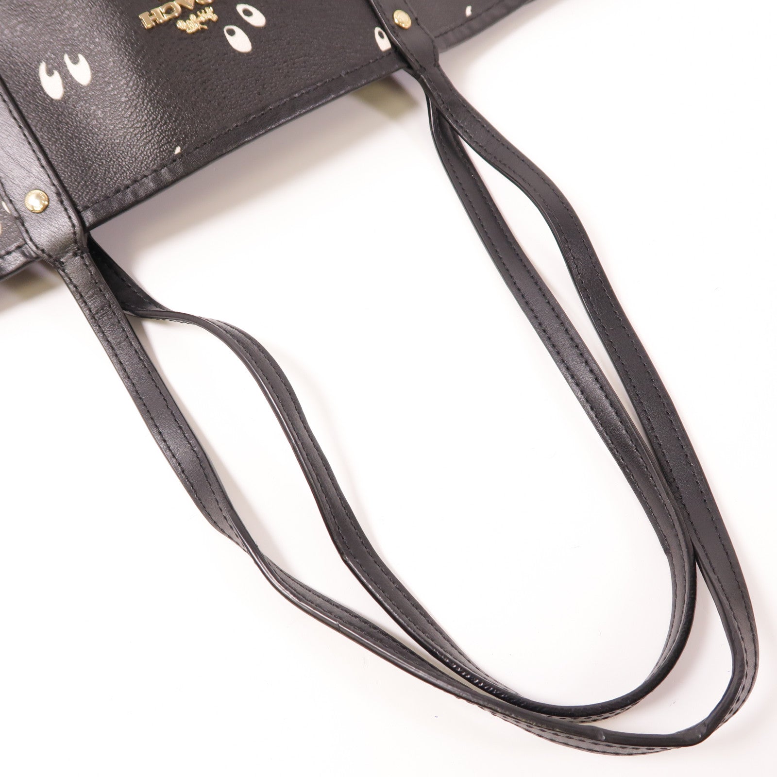 COACH 塗層帆布Shoulder Bag金扣肩背袋