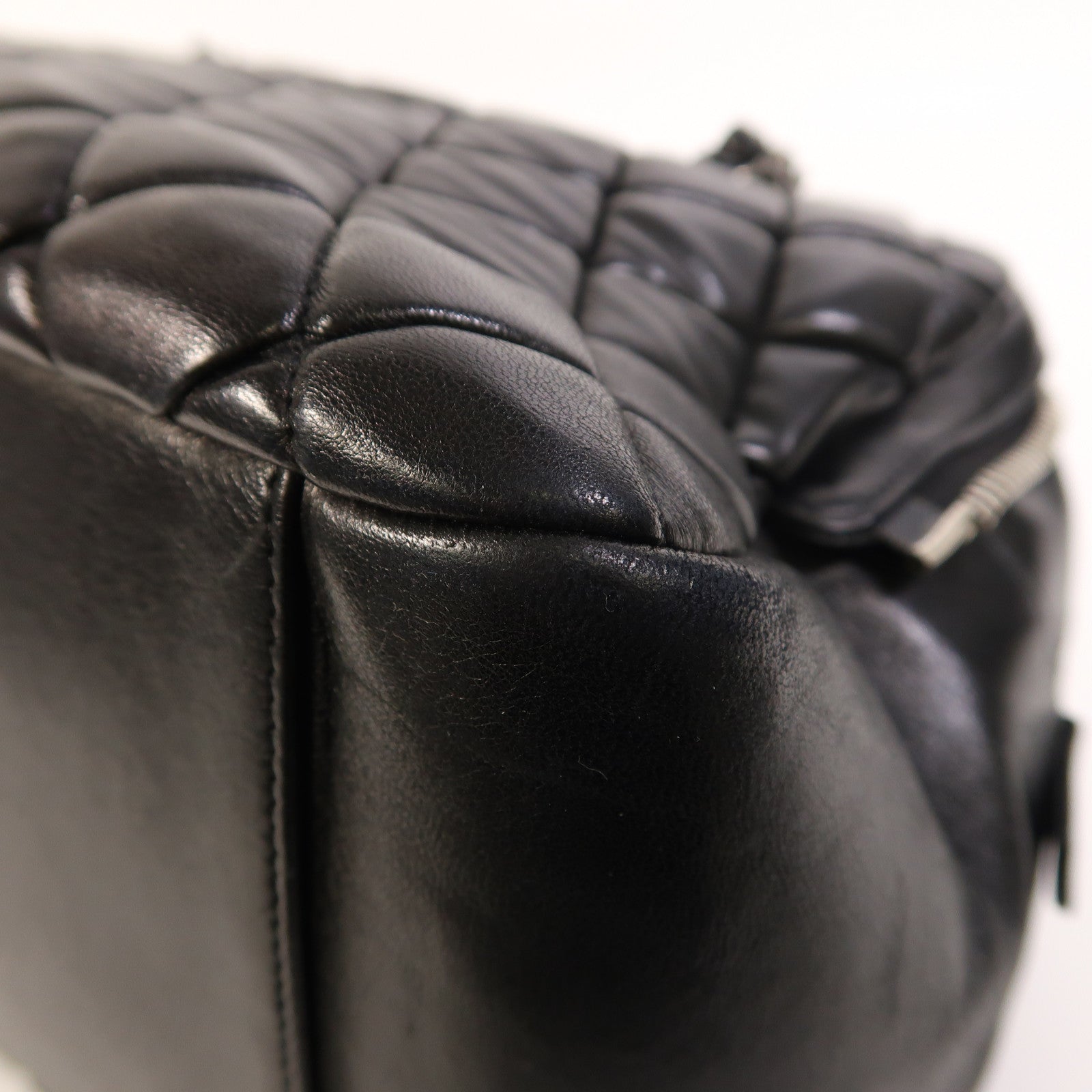 CHANEL 羊皮皮革Chain Shoulder銀扣鏈帶肩背袋