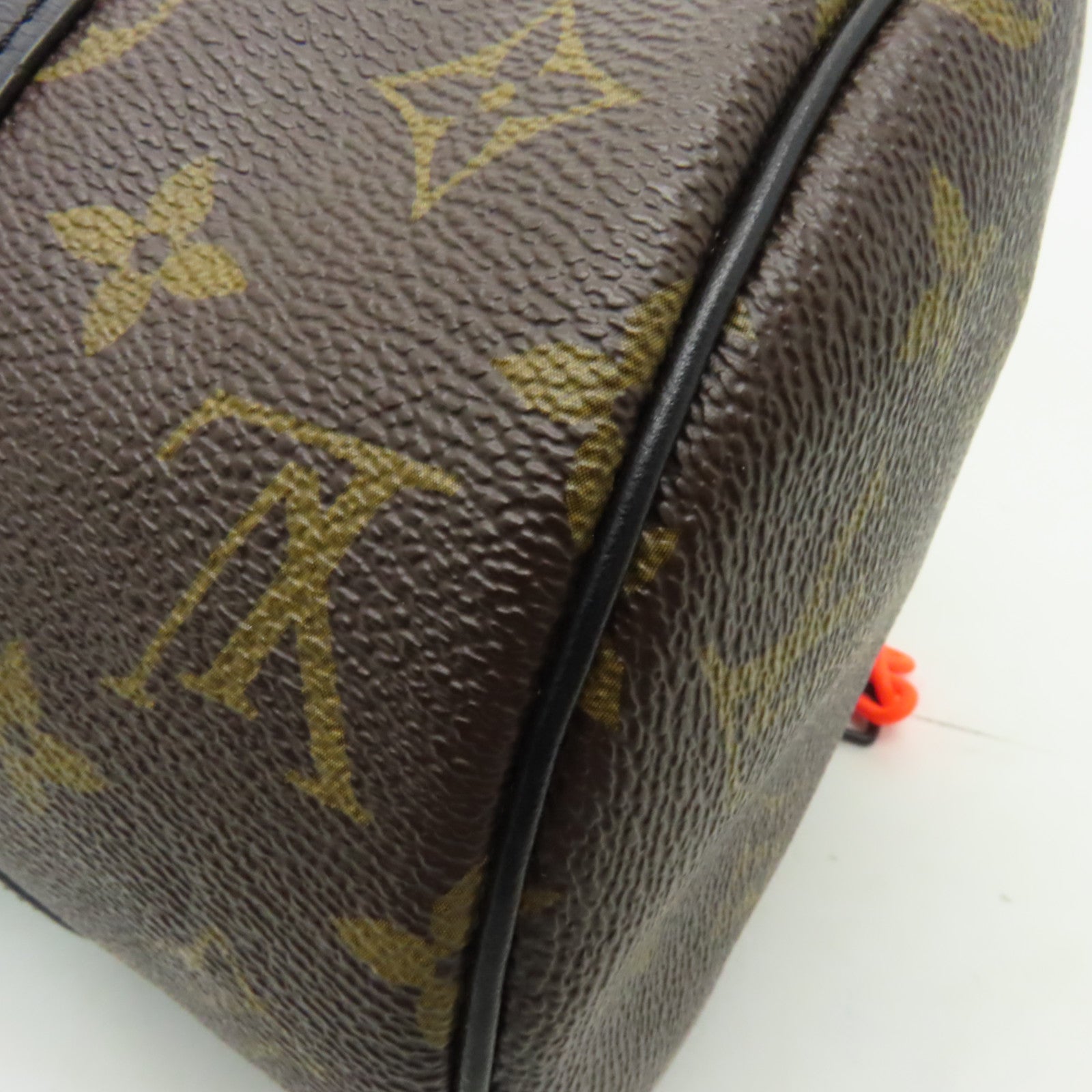 LOUIS VUITTON 【激減優惠】Monogram Macassar Messenger Mini Polochon手挽肩背兩用袋棕色/黒色
