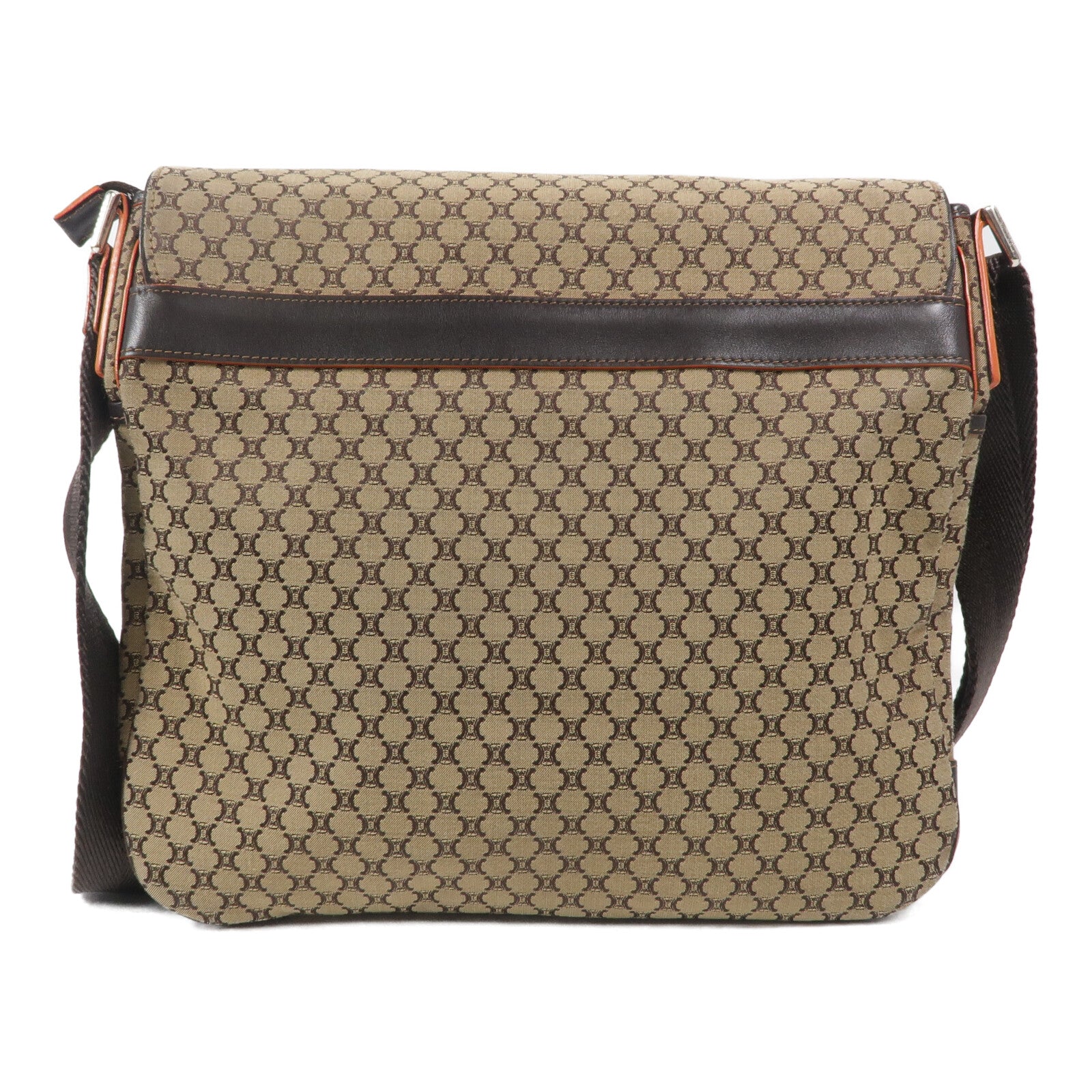 CELINE 帆布Vintage Messenger Flap Bag肩背袋