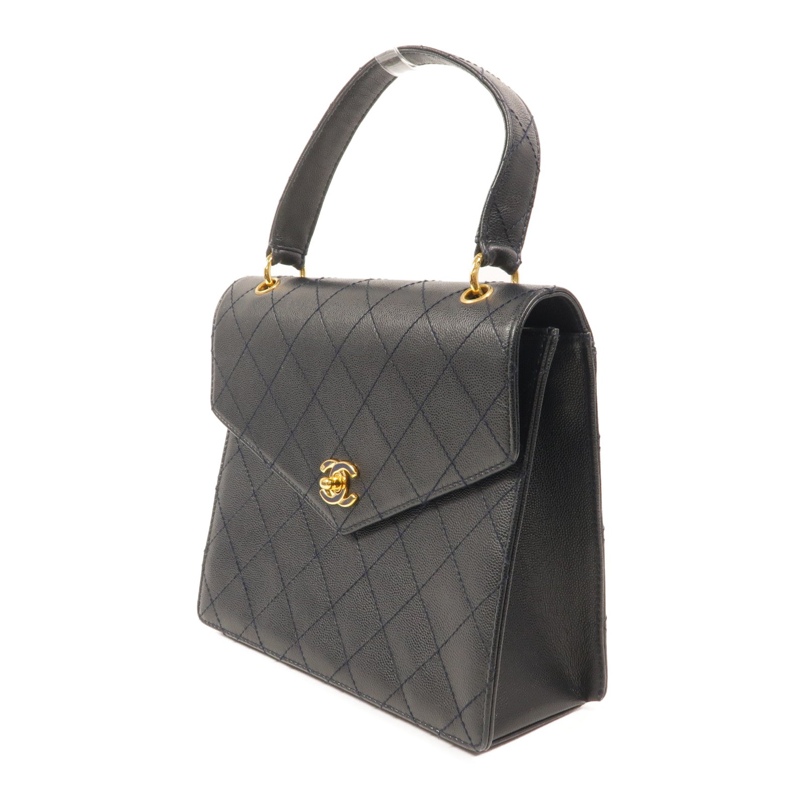 CHANEL 牛皮皮革Vintage Hand Bag手挽袋
