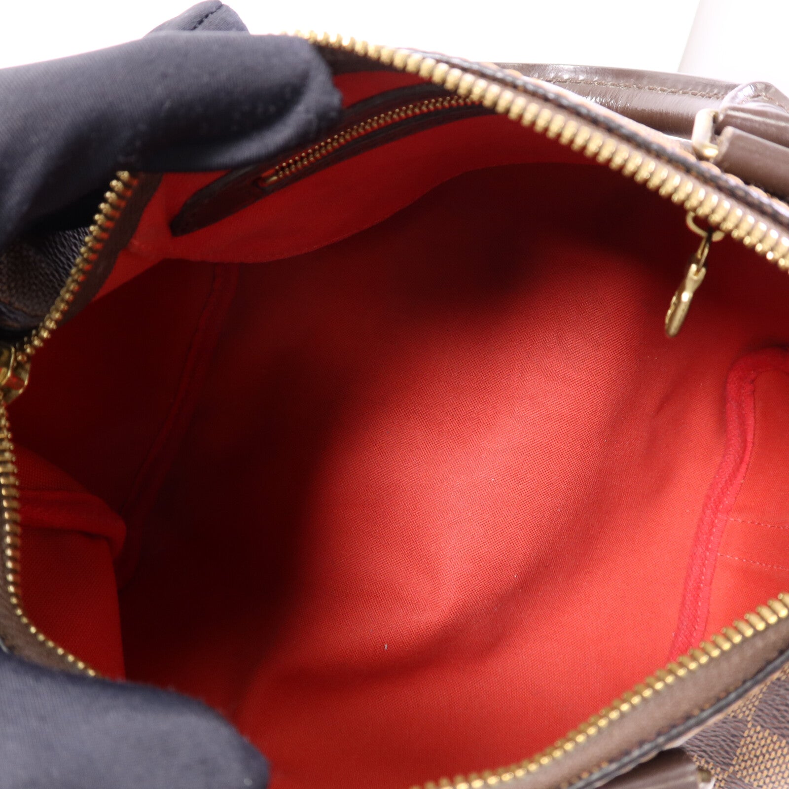 LOUIS VUITTON Damier Ebene Speedy Bandouliere 25手挽袋