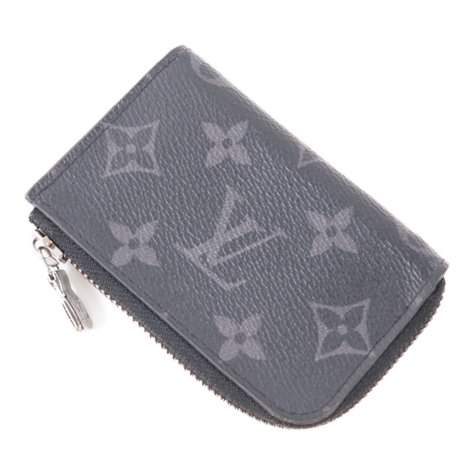 LOUIS VUITTON 【激減優惠】Monogram Eclipse Porte Monnaie Jour銀扣零錢包
