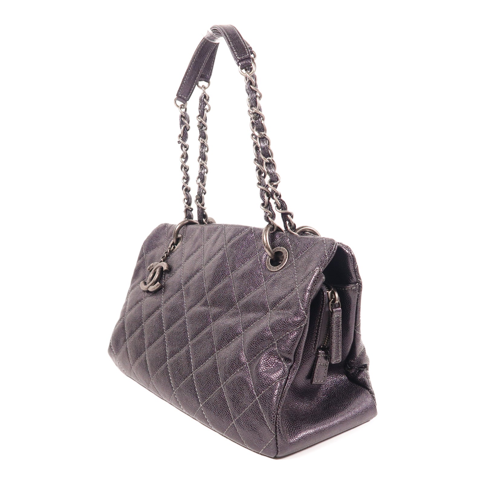 CHANEL 牛皮皮革Shoulder Bag鏈帶肩背袋