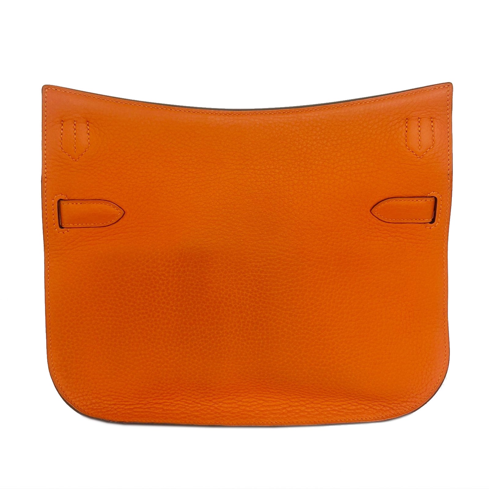 HERMES PHW Jypsiere 28 Shoulder Bag Taurillon Clemence Leather Orange