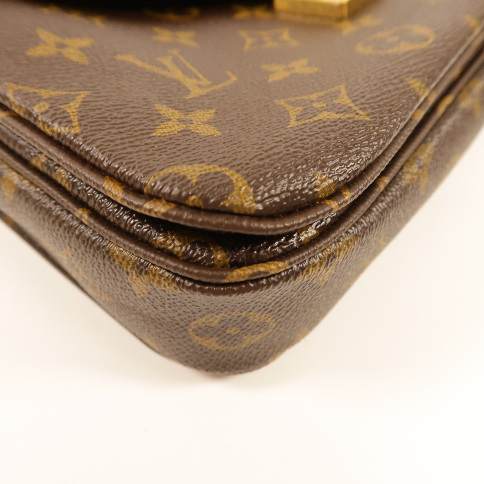 LOUIS VUITTON LV GHW Pochette Metis MM 2 Way Bag M44875 Monogram Brown