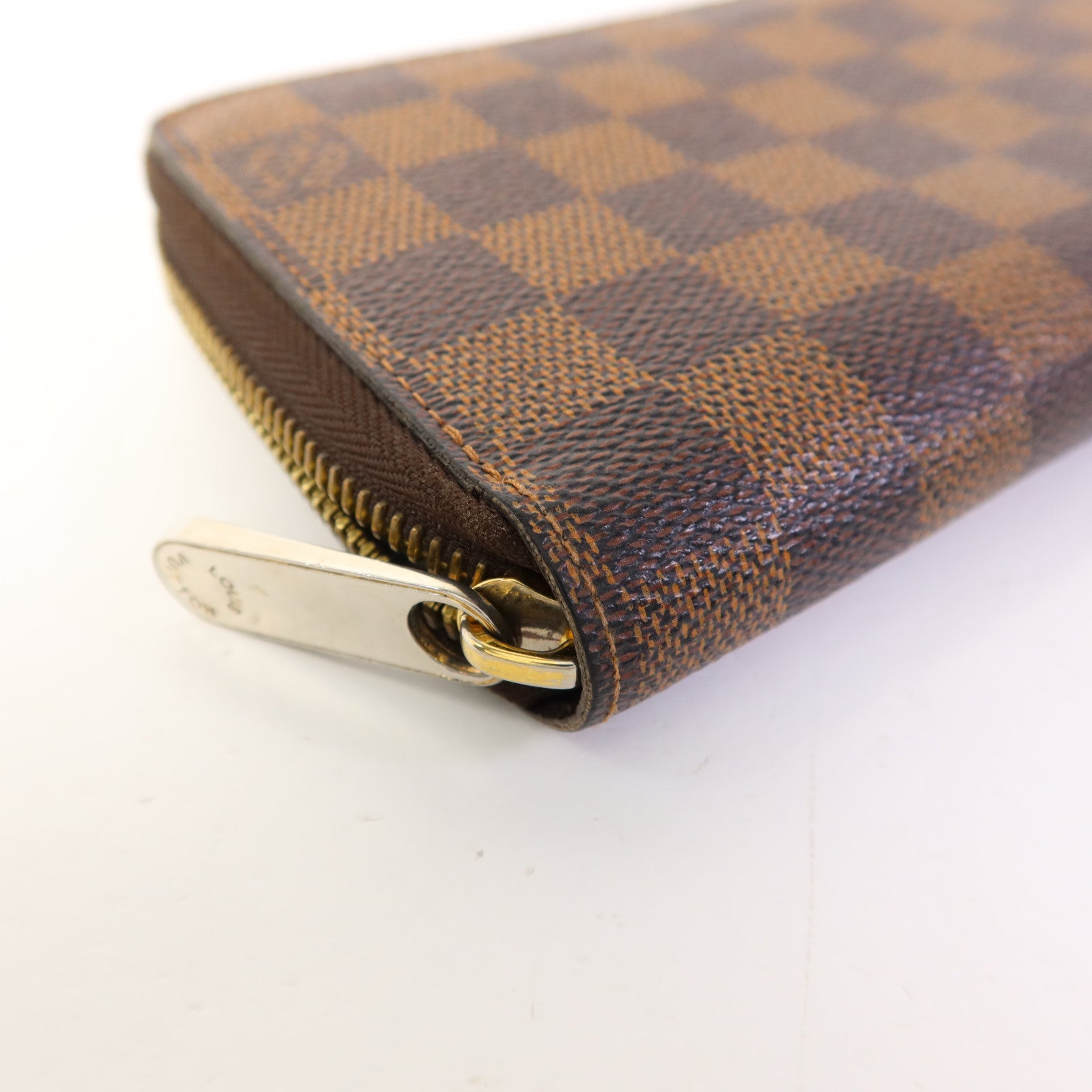 LOUIS VUITTON Damier Zippy Long Wallet金扣長錢包