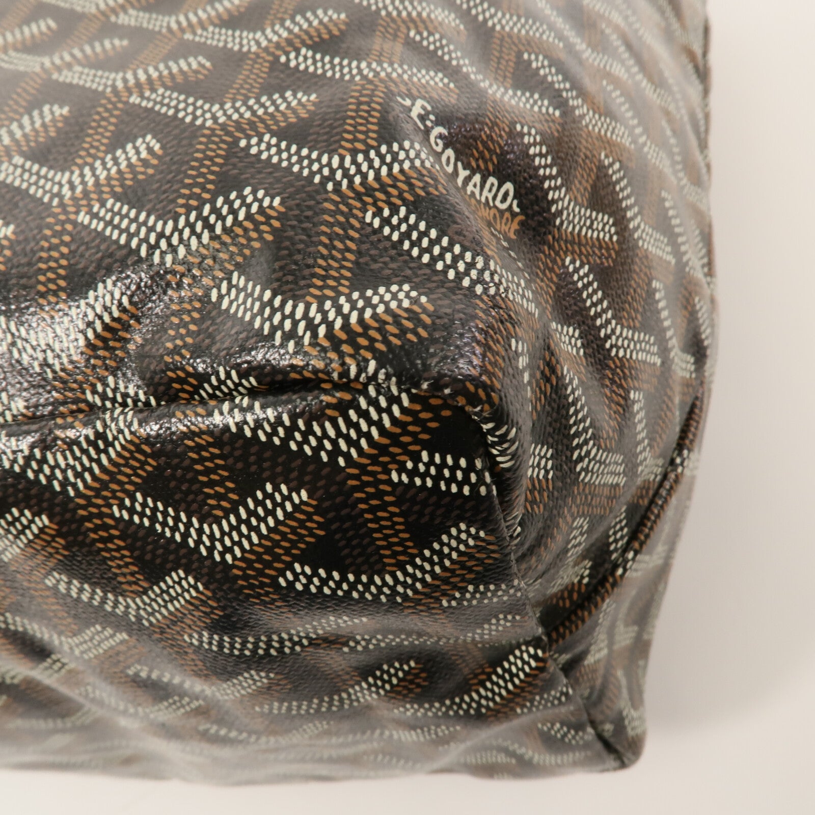 GOYARD 牛皮皮革/塗層帆布Saint Louis PM手挽袋