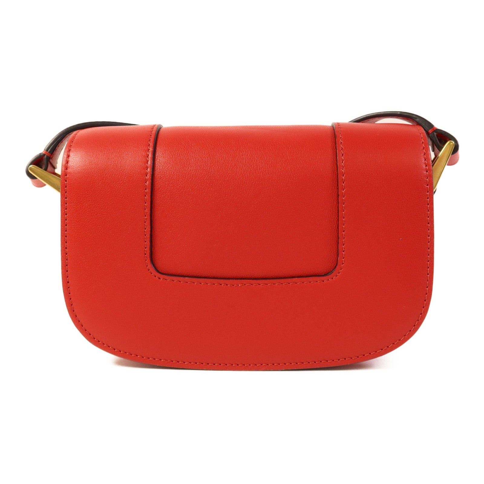 Valentino 皮革Supervee Shoulder Bag金扣肩背袋