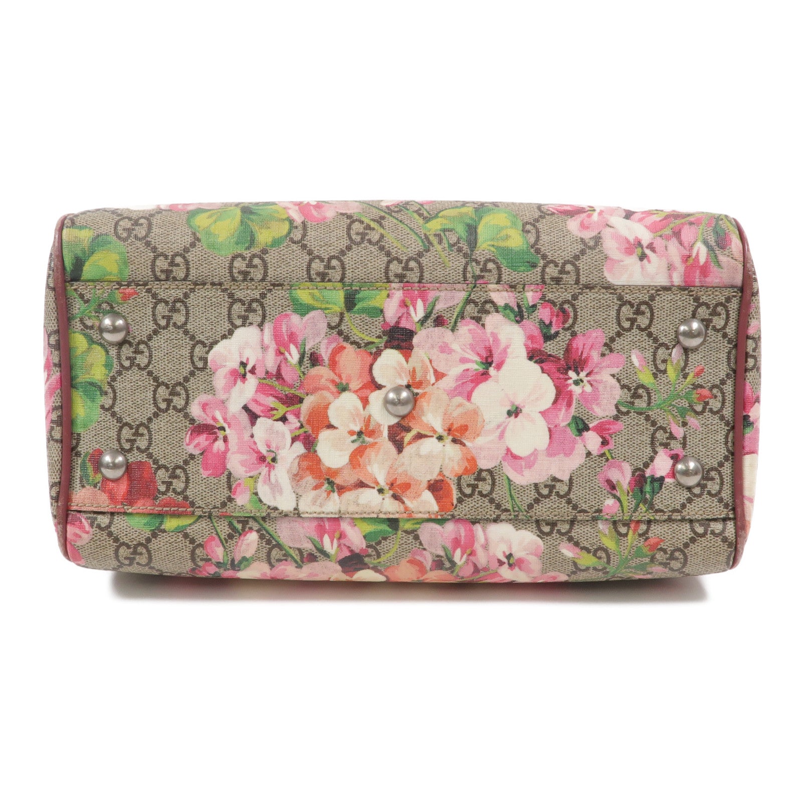 GUCCI 塗層帆布GG Supreme Blooms Boston Bag手挽肩背兩用袋