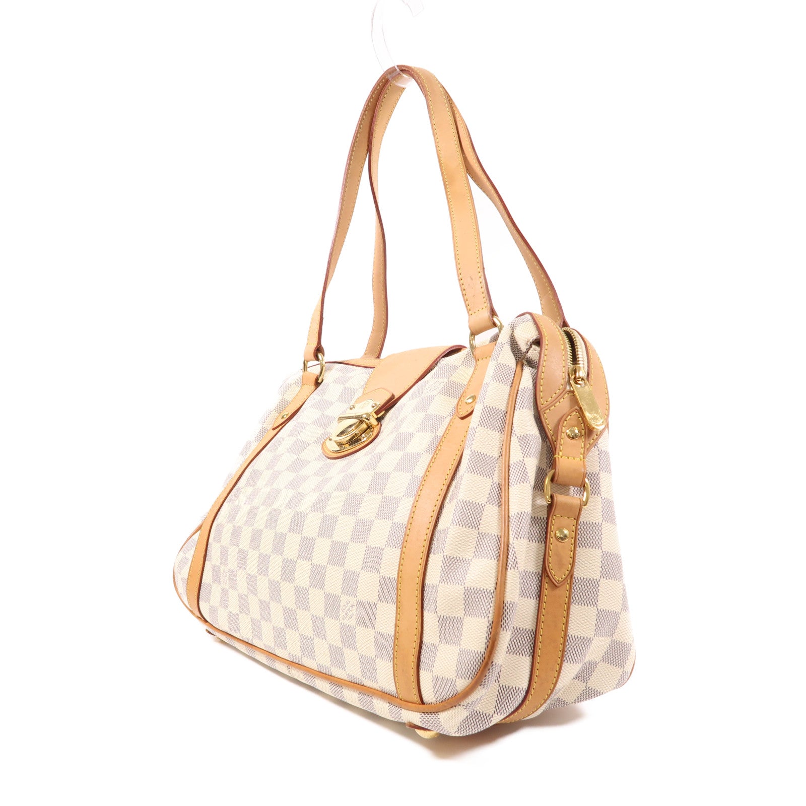 LOUIS VUITTON Damier Azur Stresa PM金扣肩背袋