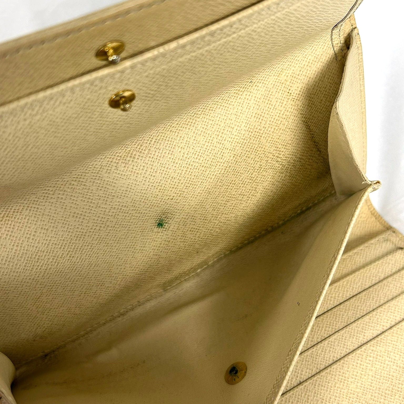 LOUIS VUITTON Damier Azur Portefeuille International金扣長錢包
