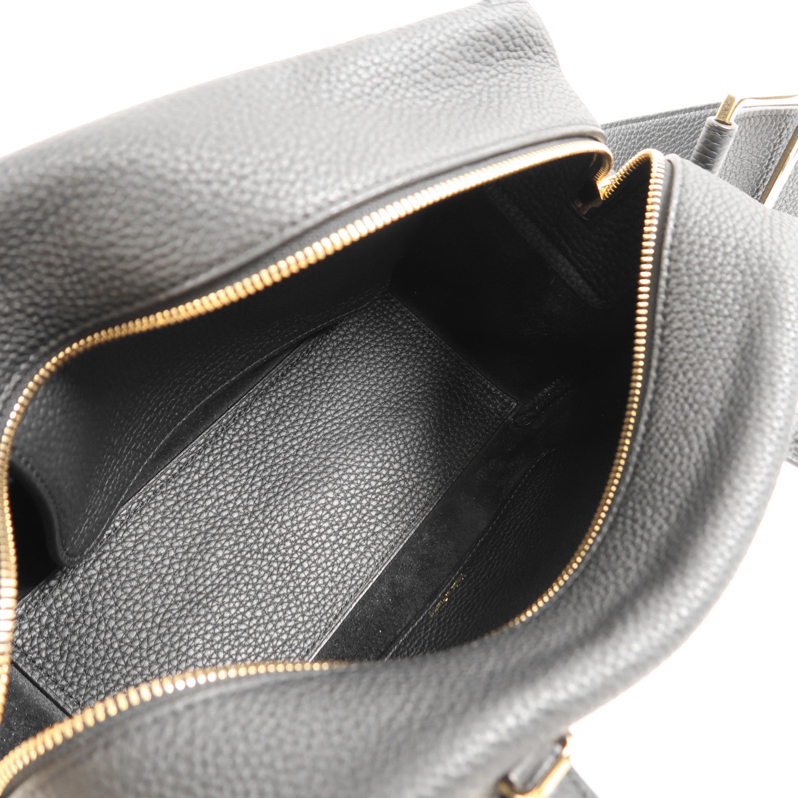 Delvaux GHW Cool Box MM 2 Way Shoulder Bag Handbag Calfskin Leather Black
